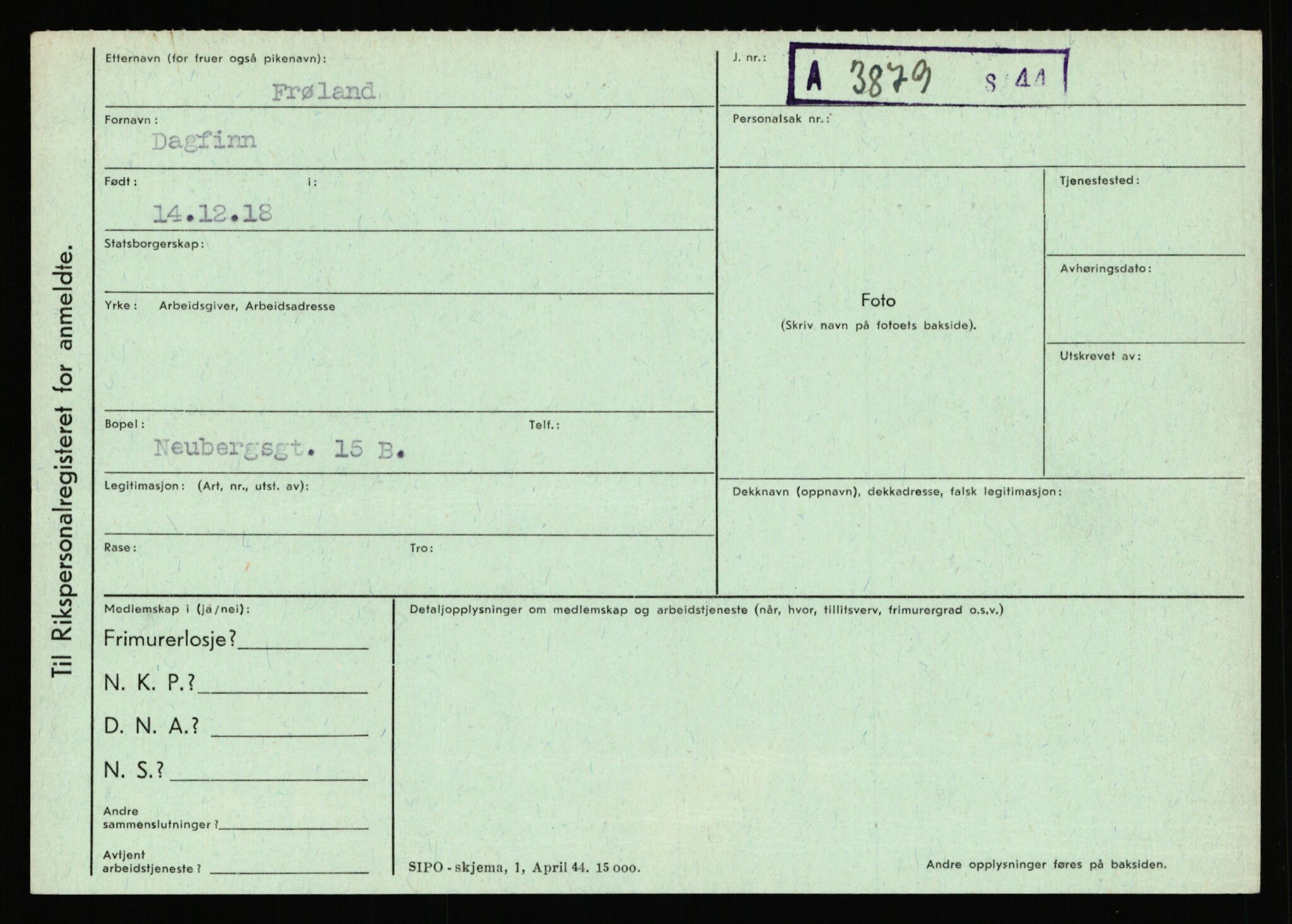 Statspolitiet - Hovedkontoret / Osloavdelingen, AV/RA-S-1329/C/Ca/L0004: Eid - funn av gjenstander	, 1943-1945, p. 4981