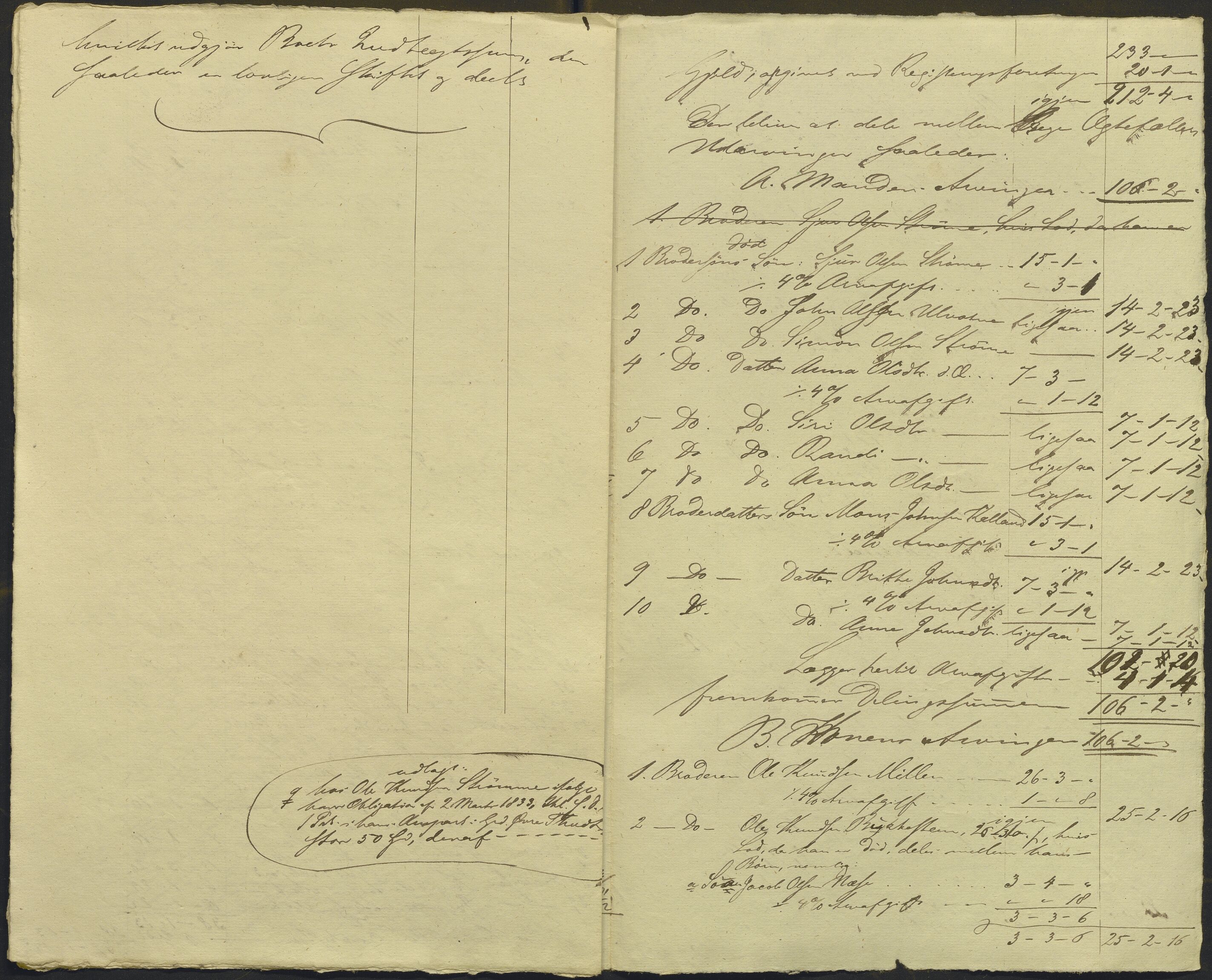 Nordhordland sorenskrivar, AV/SAB-A-2901/1/H/Hd/Hdb/L0002: Konsept til utlodningar, 1853-1854, p. 224