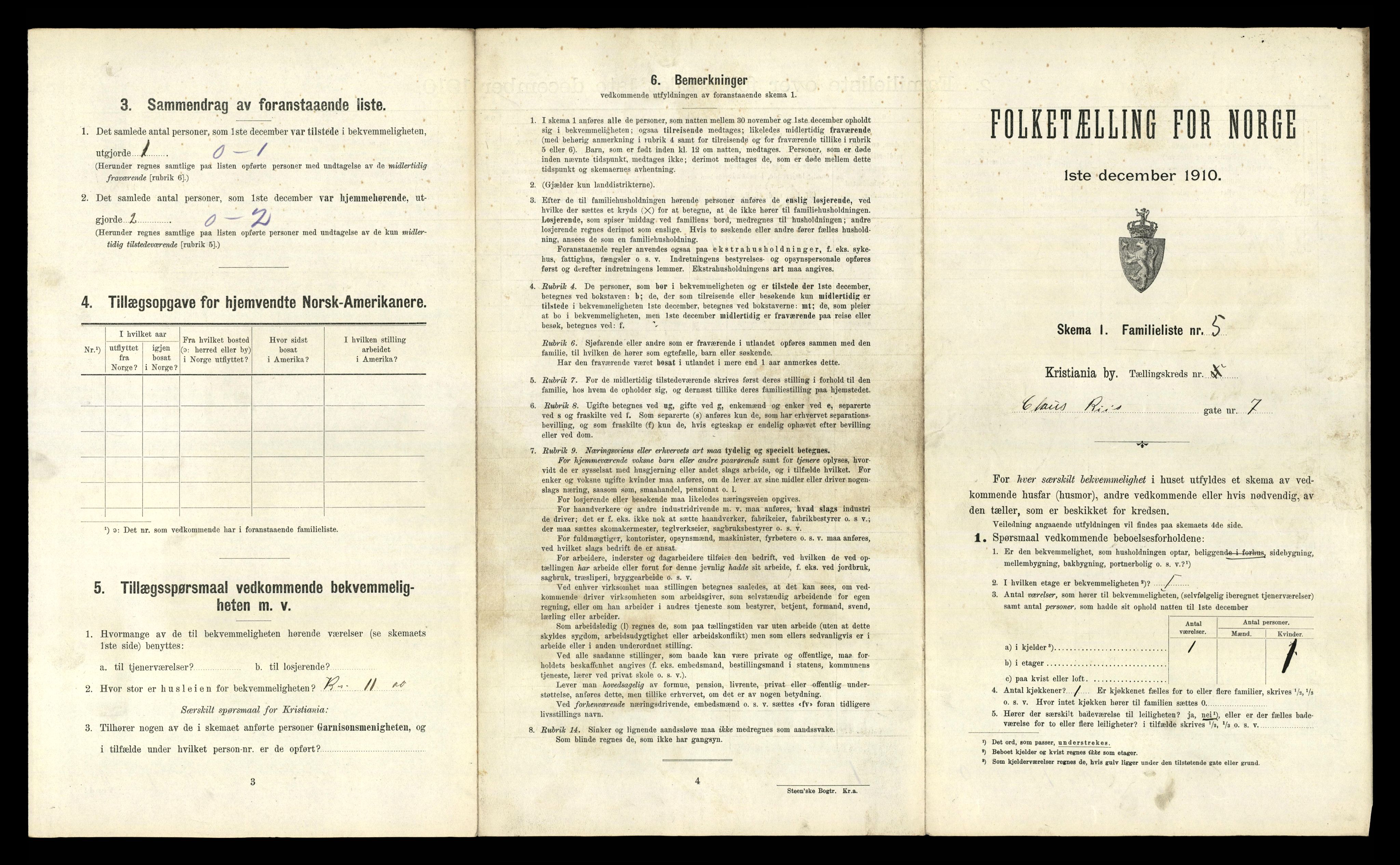 RA, 1910 census for Kristiania, 1910, p. 13261