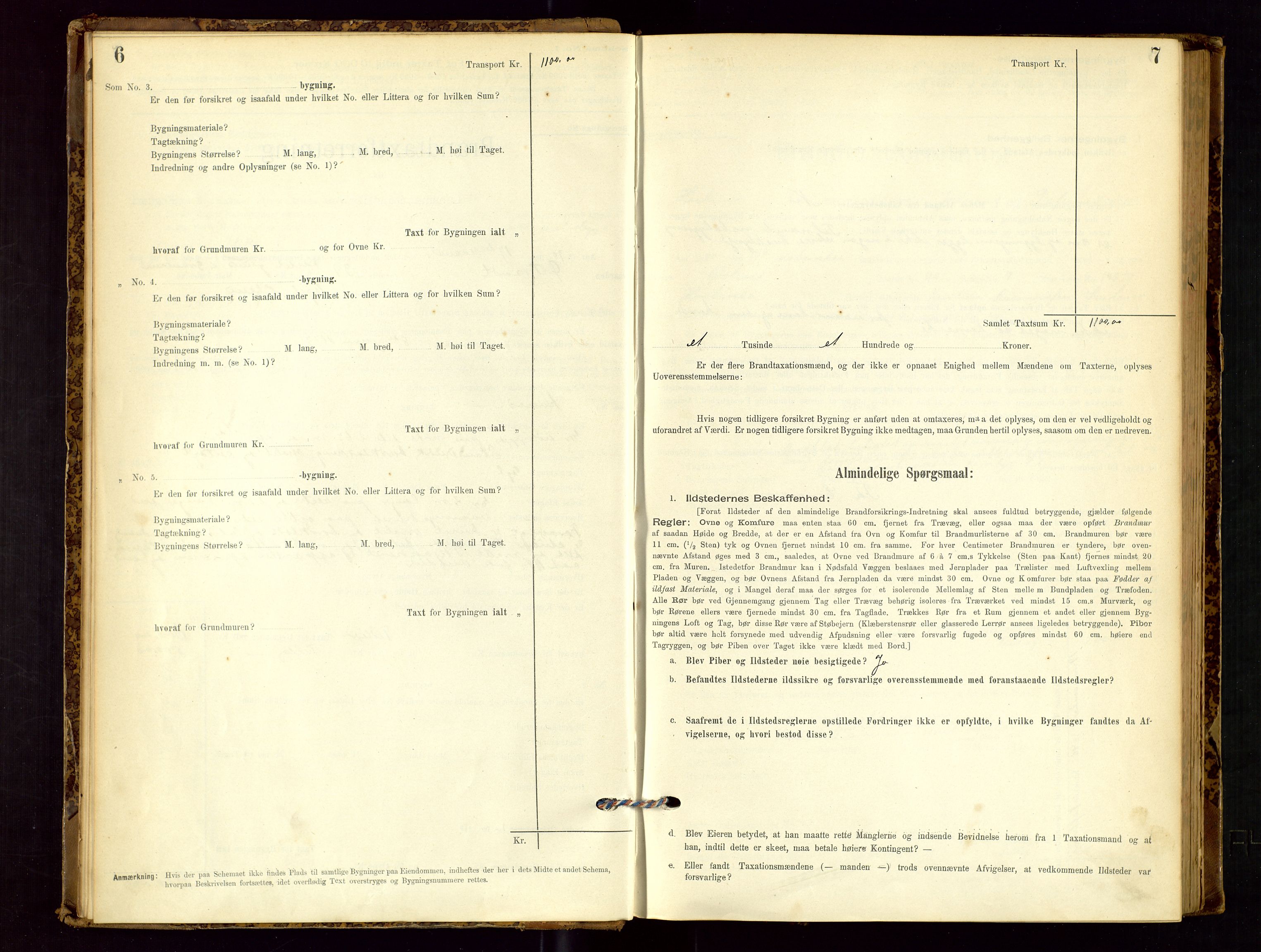 Høyland/Sandnes lensmannskontor, SAST/A-100166/Gob/L0001: "Brandtaxtprotokol", 1890-1913, p. 6-7