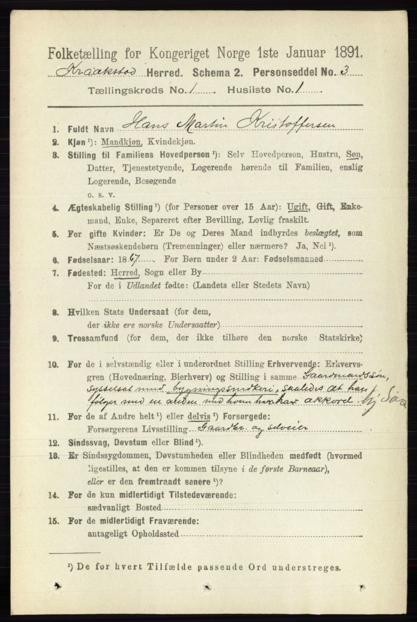 RA, 1891 census for 0212 Kråkstad, 1891, p. 117