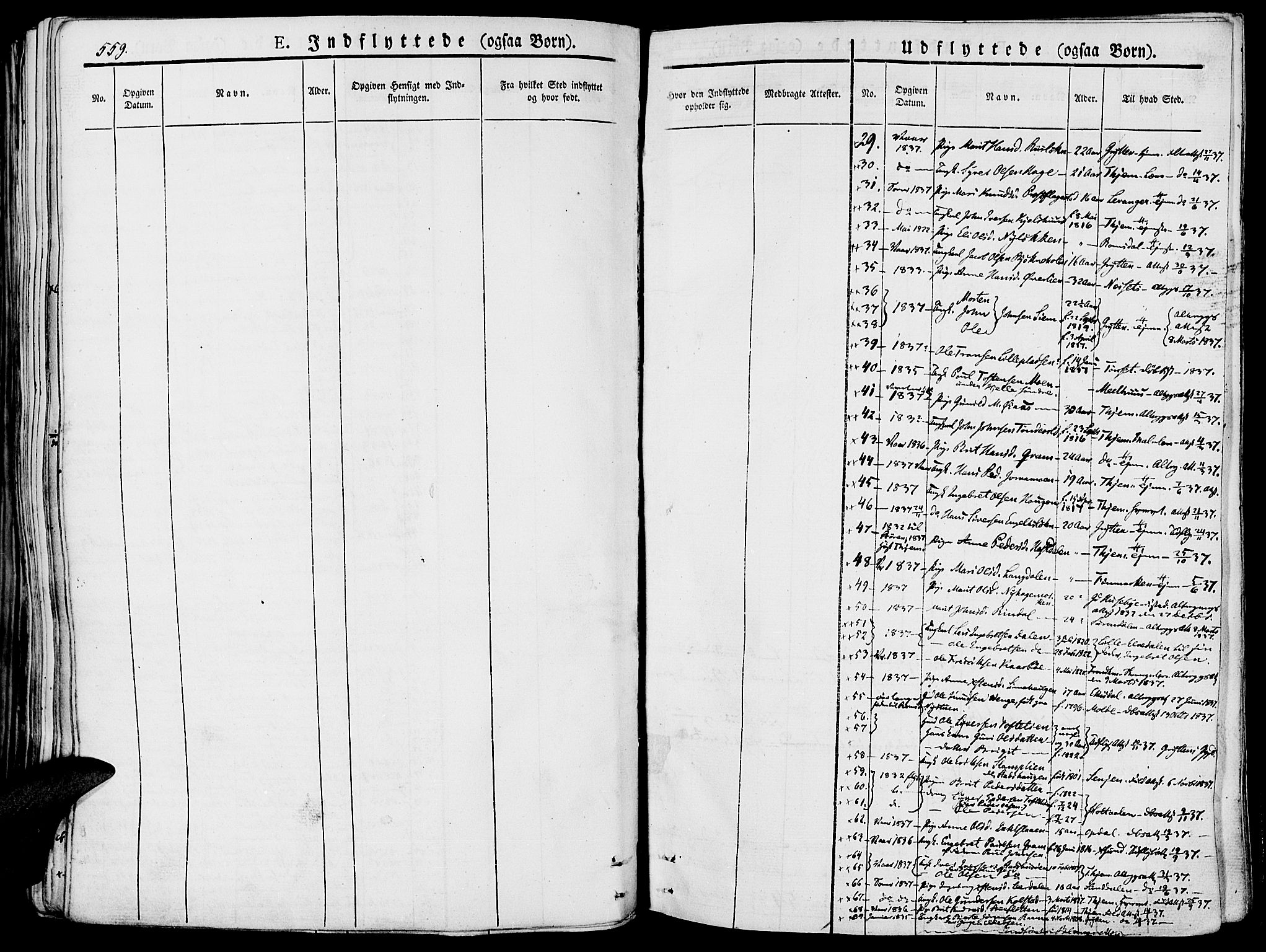 Lesja prestekontor, SAH/PREST-068/H/Ha/Haa/L0005: Parish register (official) no. 5, 1830-1842, p. 559