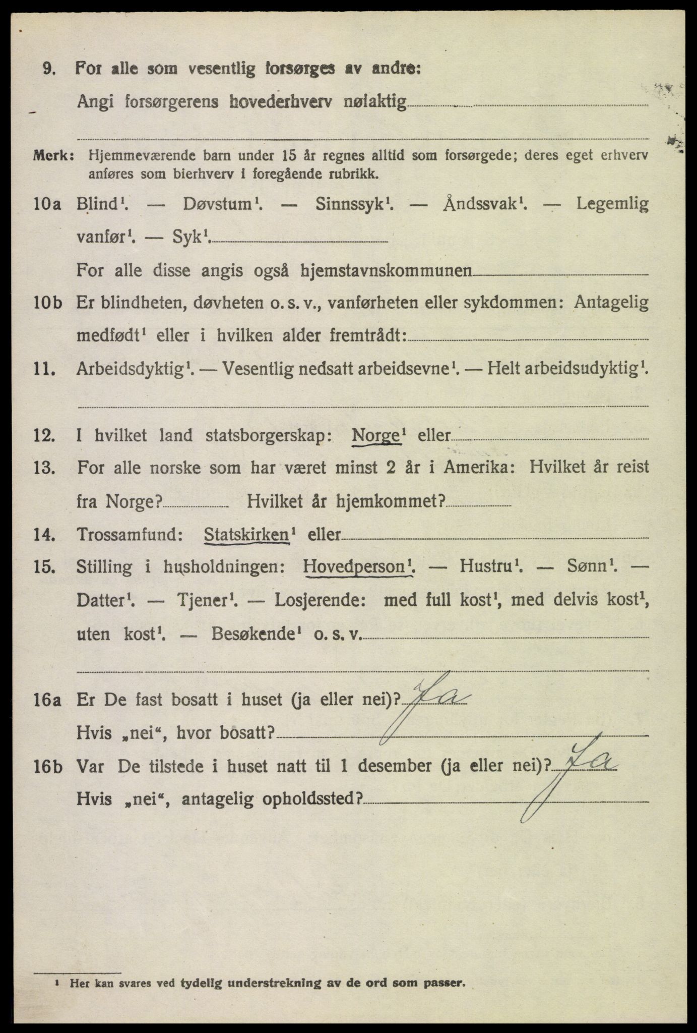 SAH, 1920 census for Øyer, 1920, p. 4446