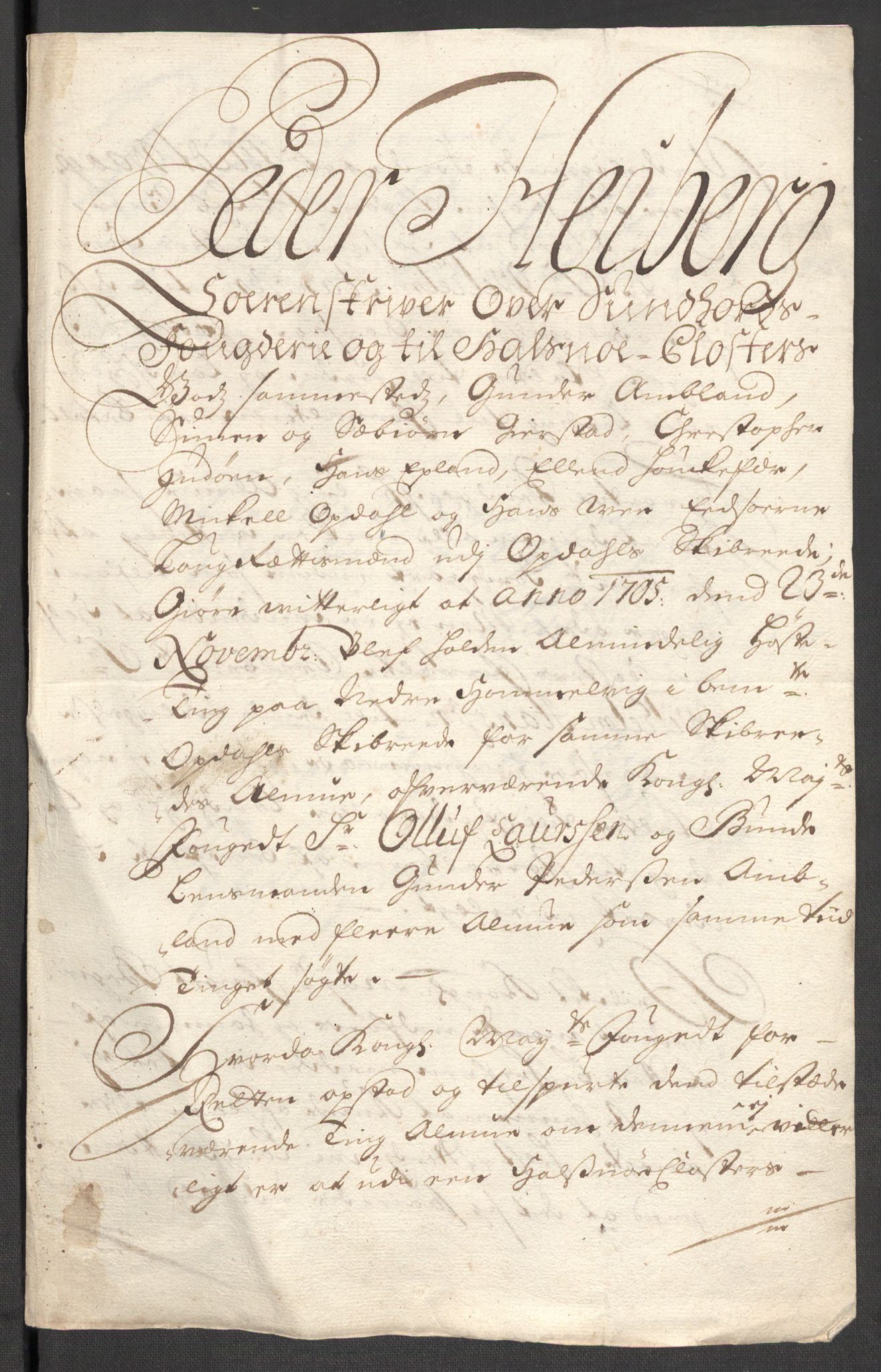 Rentekammeret inntil 1814, Reviderte regnskaper, Fogderegnskap, AV/RA-EA-4092/R48/L2983: Fogderegnskap Sunnhordland og Hardanger, 1705, p. 201