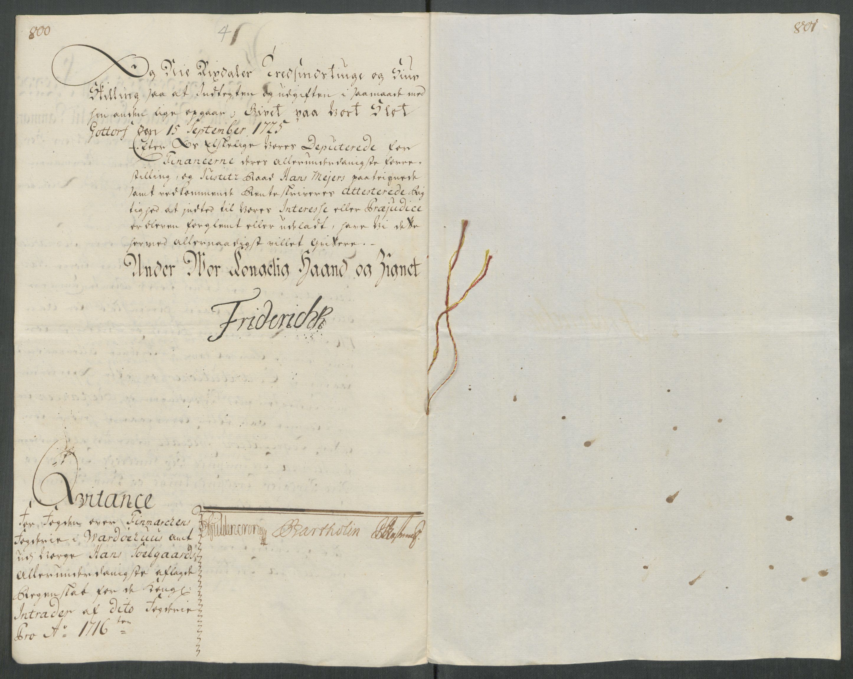 Rentekammeret inntil 1814, Reviderte regnskaper, Fogderegnskap, AV/RA-EA-4092/R69/L4857: Fogderegnskap Finnmark/Vardøhus, 1716-1718, p. 15