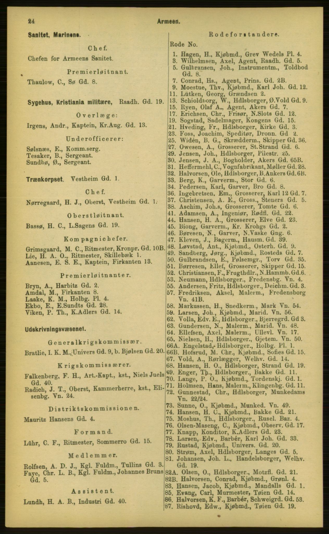 Kristiania/Oslo adressebok, PUBL/-, 1898, p. 24