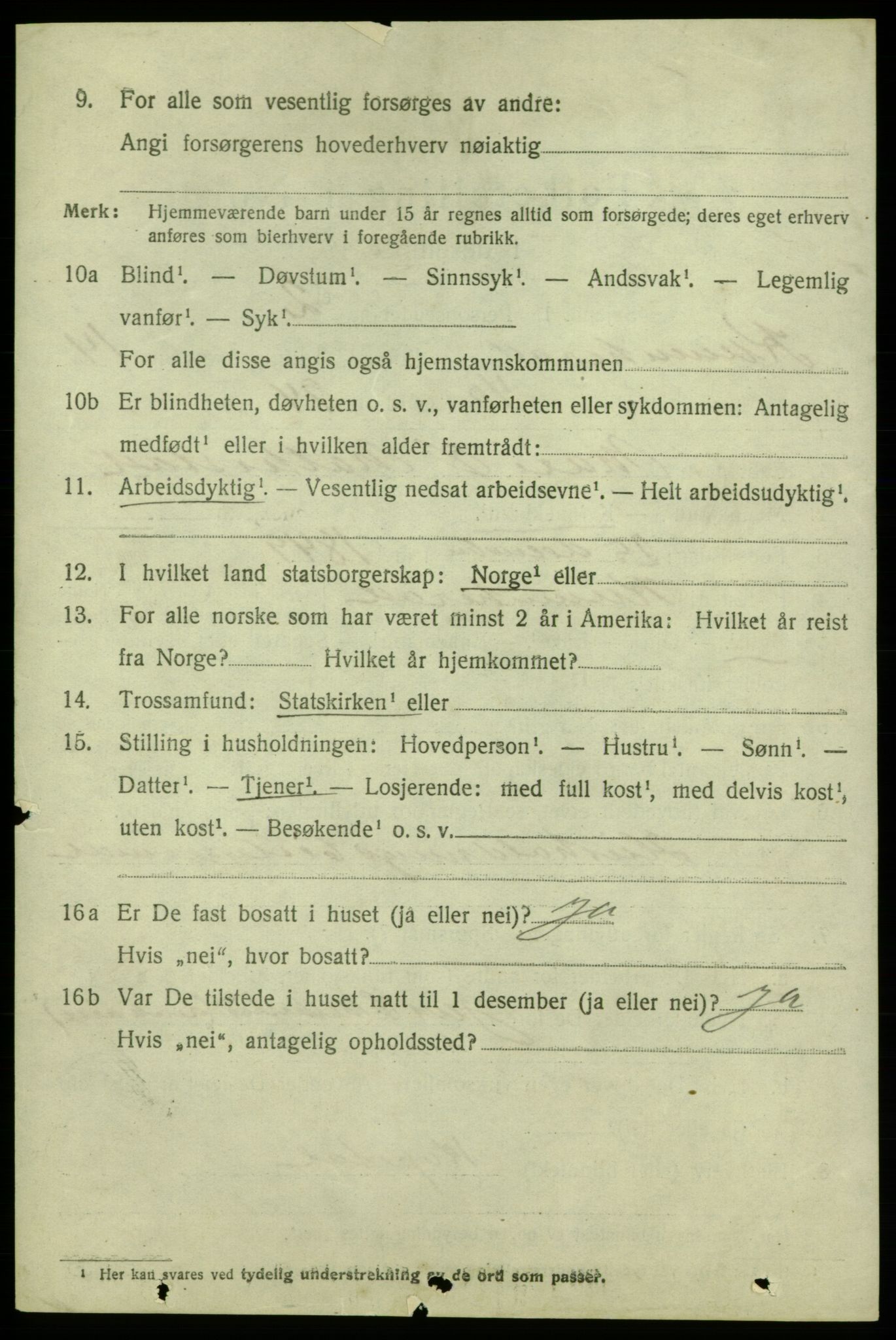 SAB, 1920 census for Kvinnherad, 1920, p. 9253