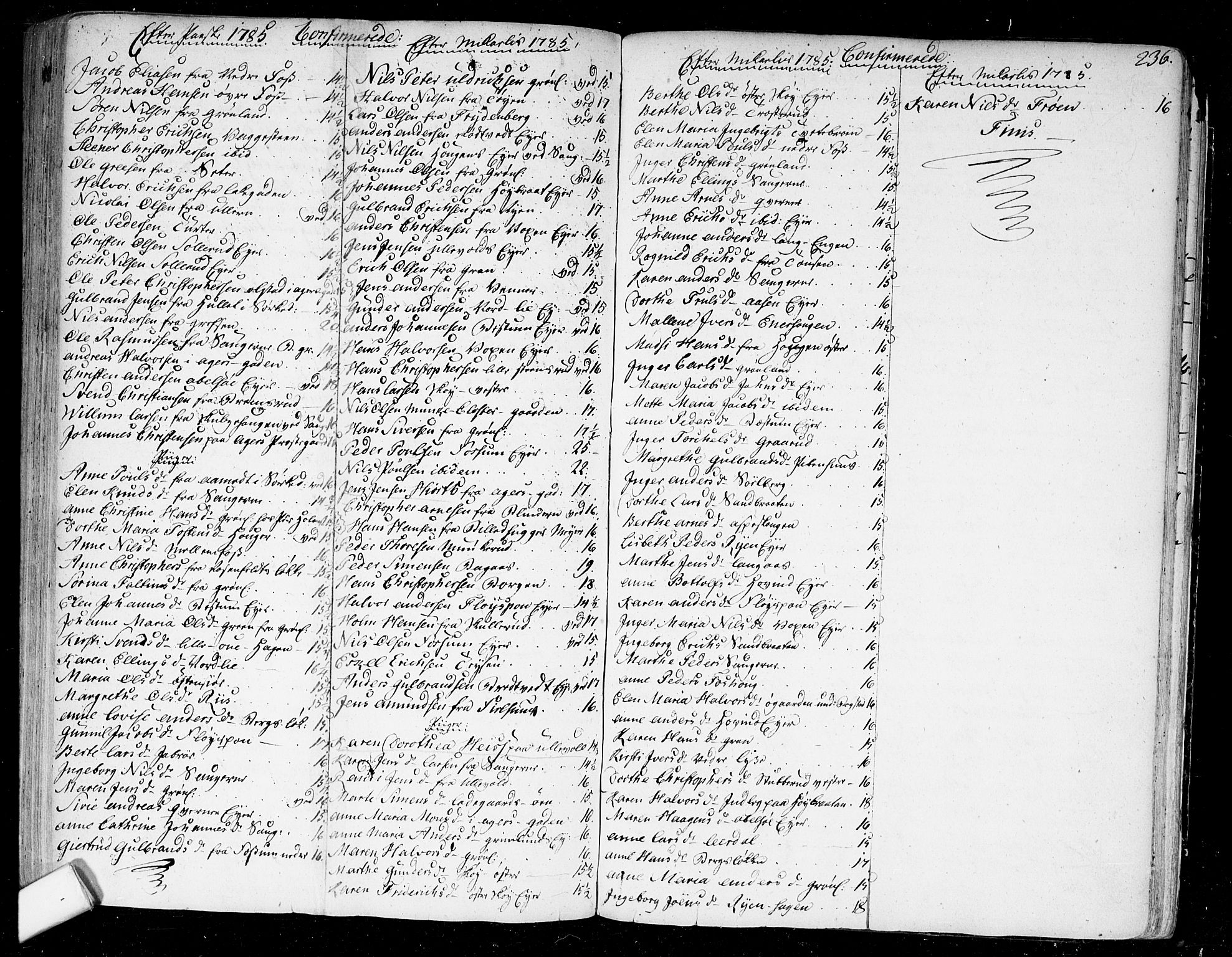 Aker prestekontor kirkebøker, SAO/A-10861/F/L0009: Parish register (official) no. 9, 1765-1785, p. 236