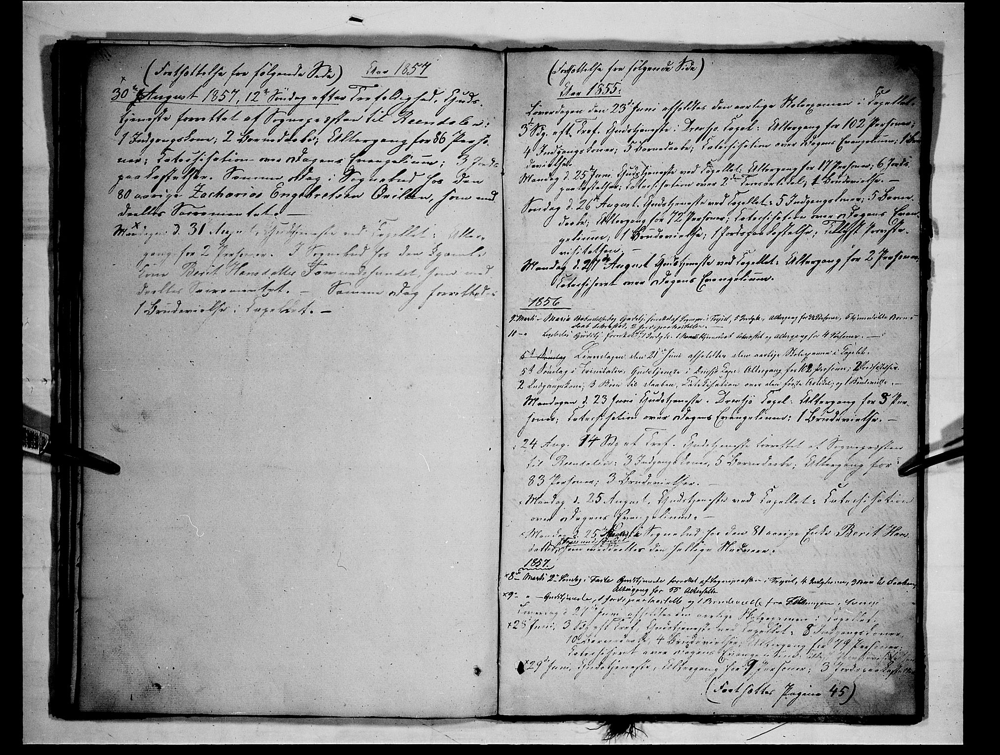 Rendalen prestekontor, SAH/PREST-054/H/Ha/Hab/L0001: Parish register (copy) no. 1, 1847-1857
