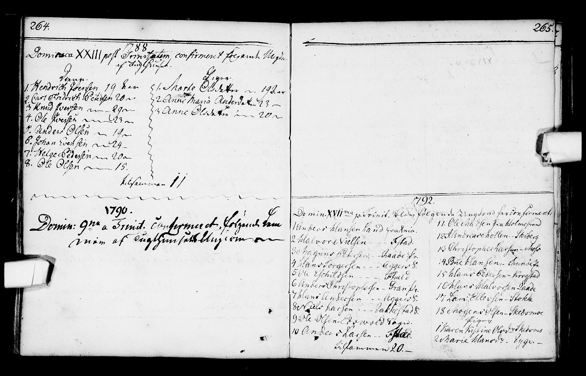Kristiania tukthusprest Kirkebøker, SAO/A-10881/F/Fa/L0001: Parish register (official) no. 1, 1758-1828, p. 264-265