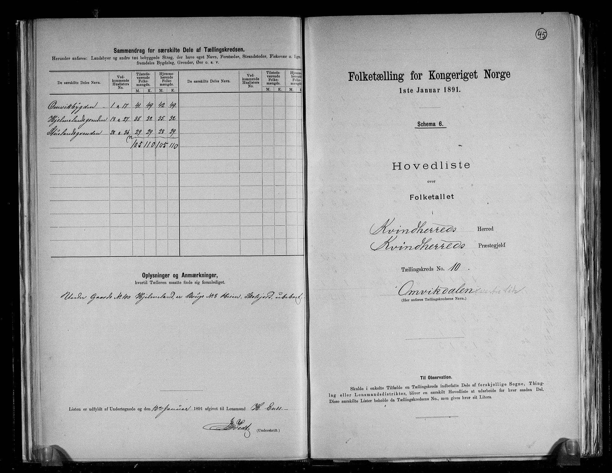 RA, 1891 census for 1224 Kvinnherad, 1891, p. 25