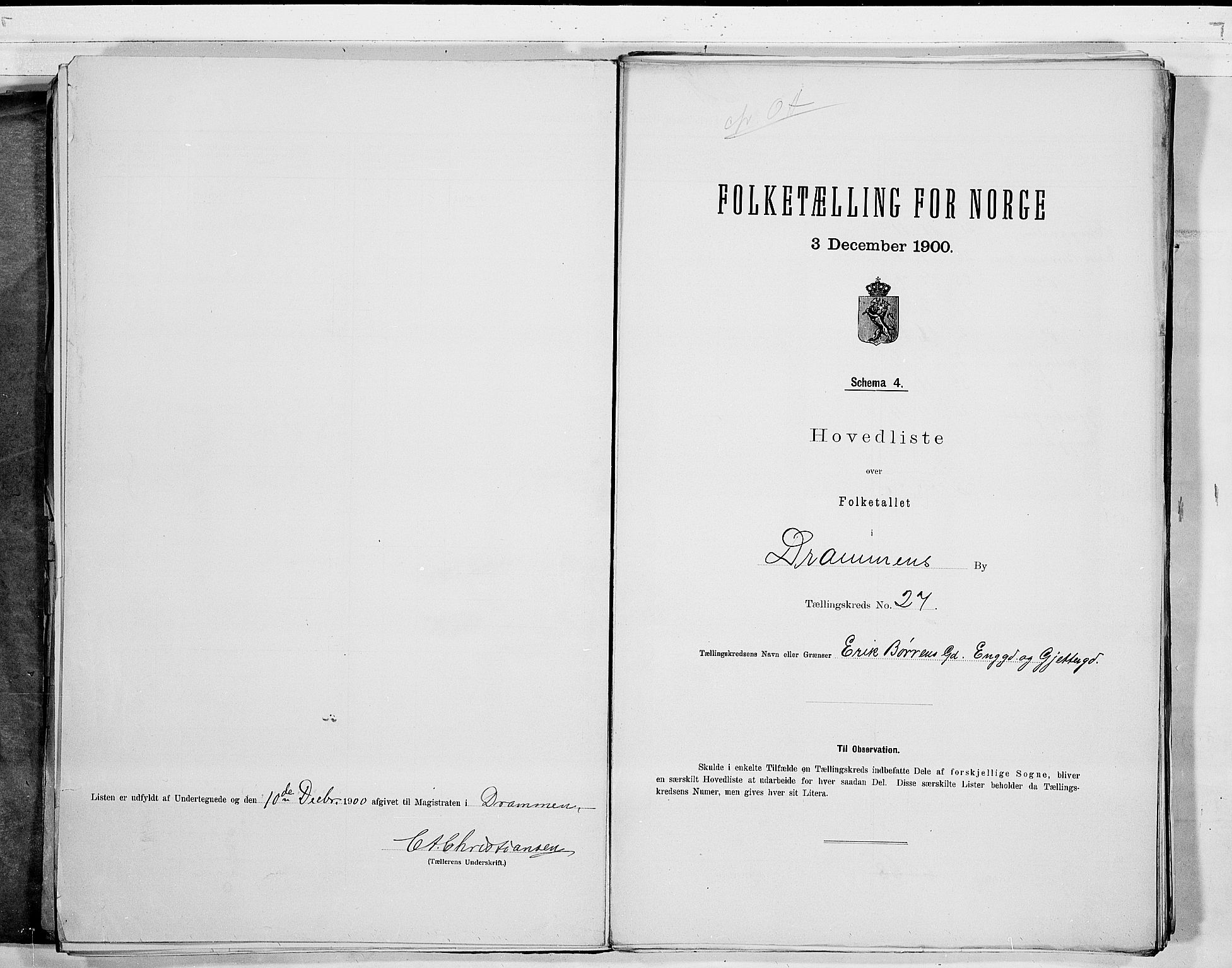 RA, 1900 census for Drammen, 1900, p. 59