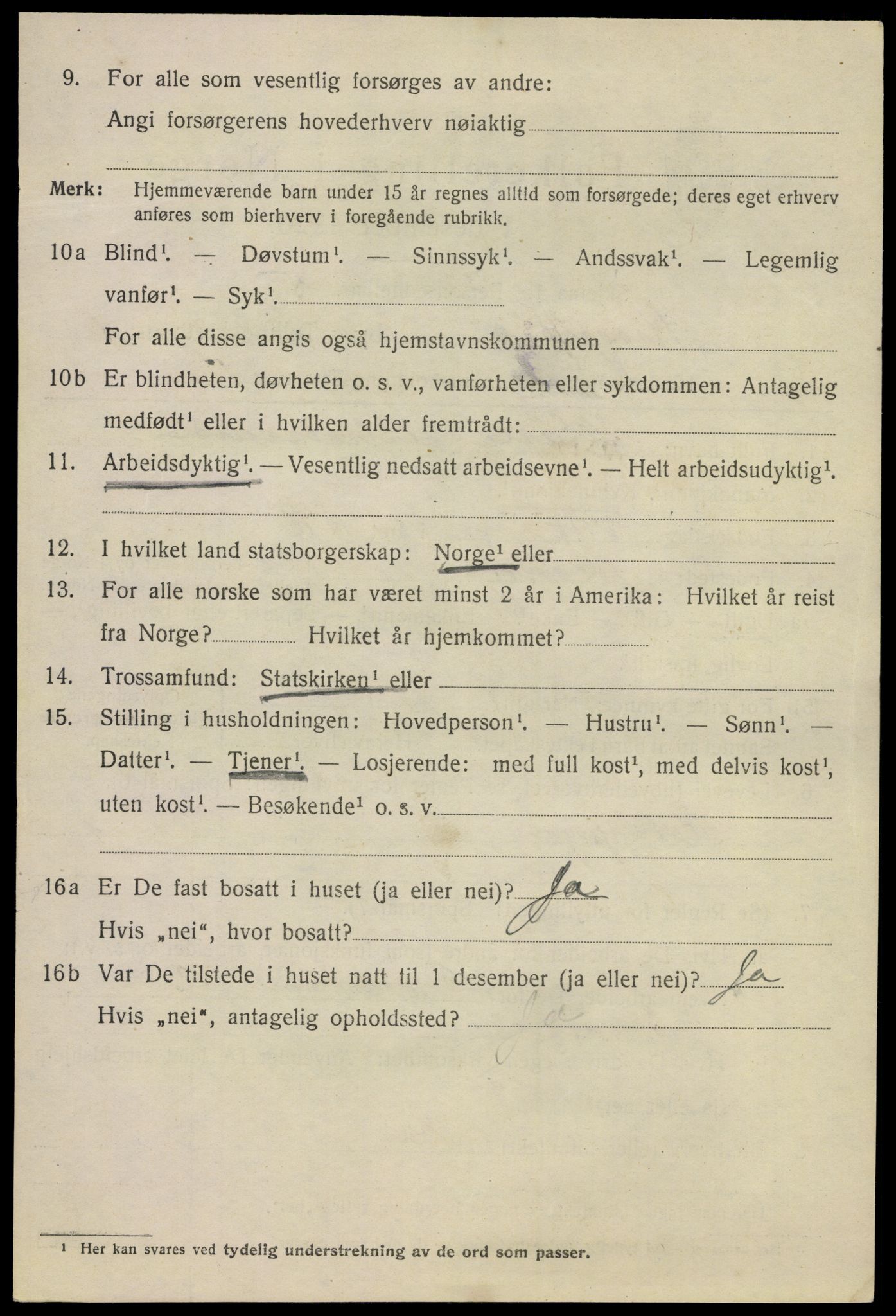 SAKO, 1920 census for Kragerø, 1920, p. 4398