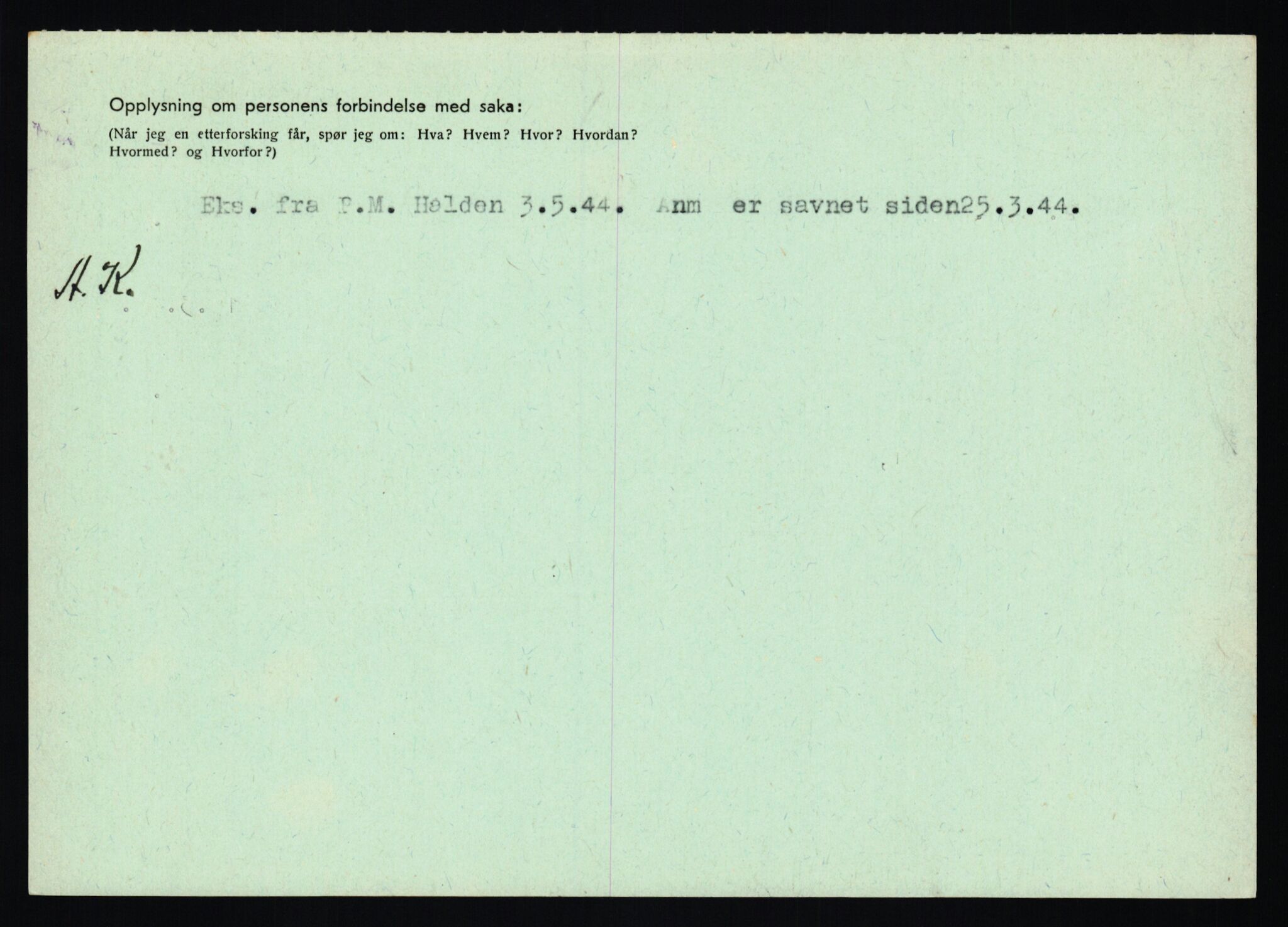 Statspolitiet - Hovedkontoret / Osloavdelingen, AV/RA-S-1329/C/Ca/L0012: Oanæs - Quistgaard	, 1943-1945, p. 4941