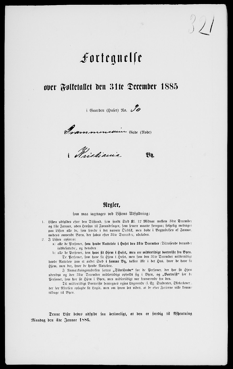 RA, 1885 census for 0301 Kristiania, 1885, p. 3148