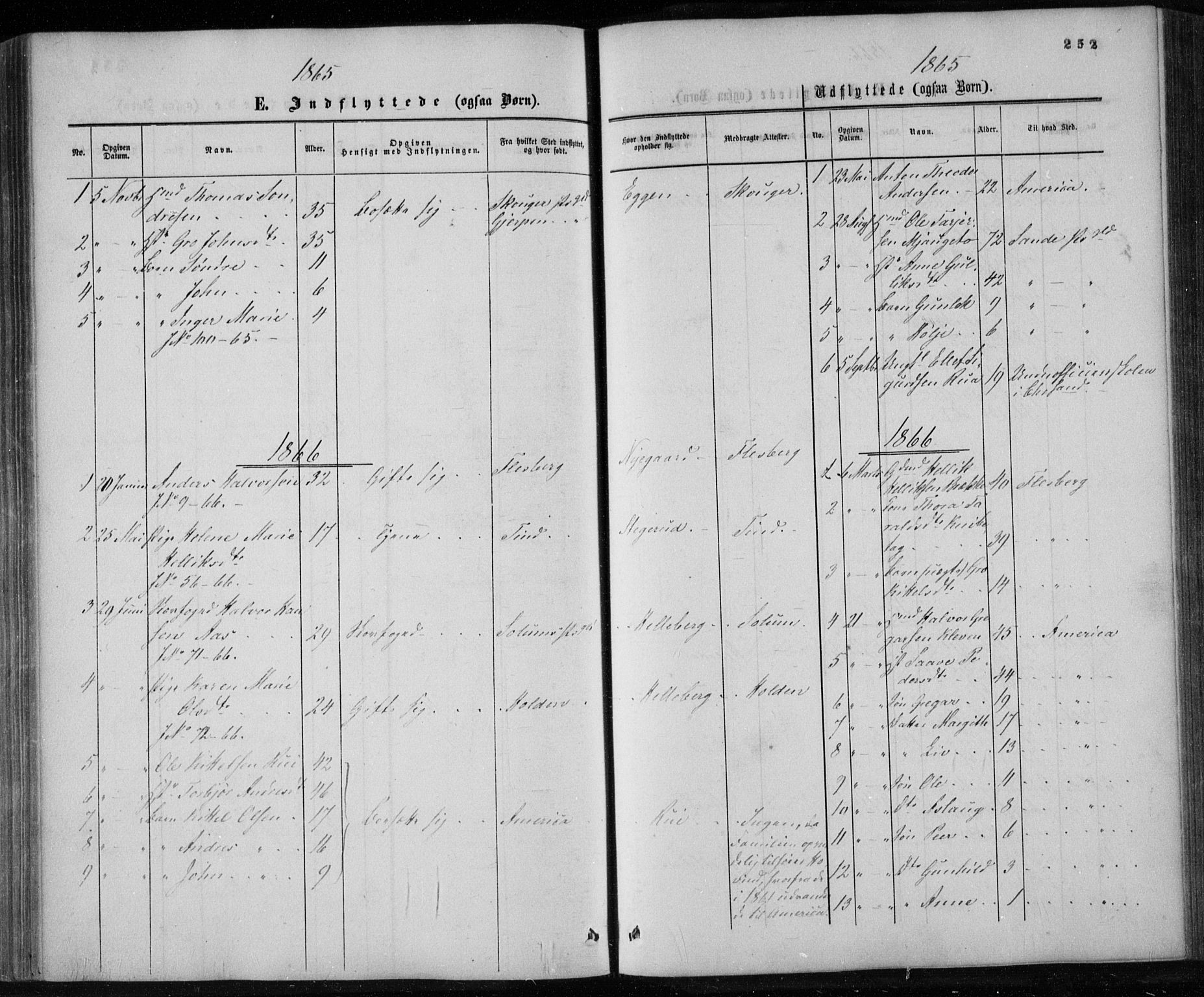 Gransherad kirkebøker, SAKO/A-267/F/Fa/L0003: Parish register (official) no. I 3, 1859-1870, p. 252