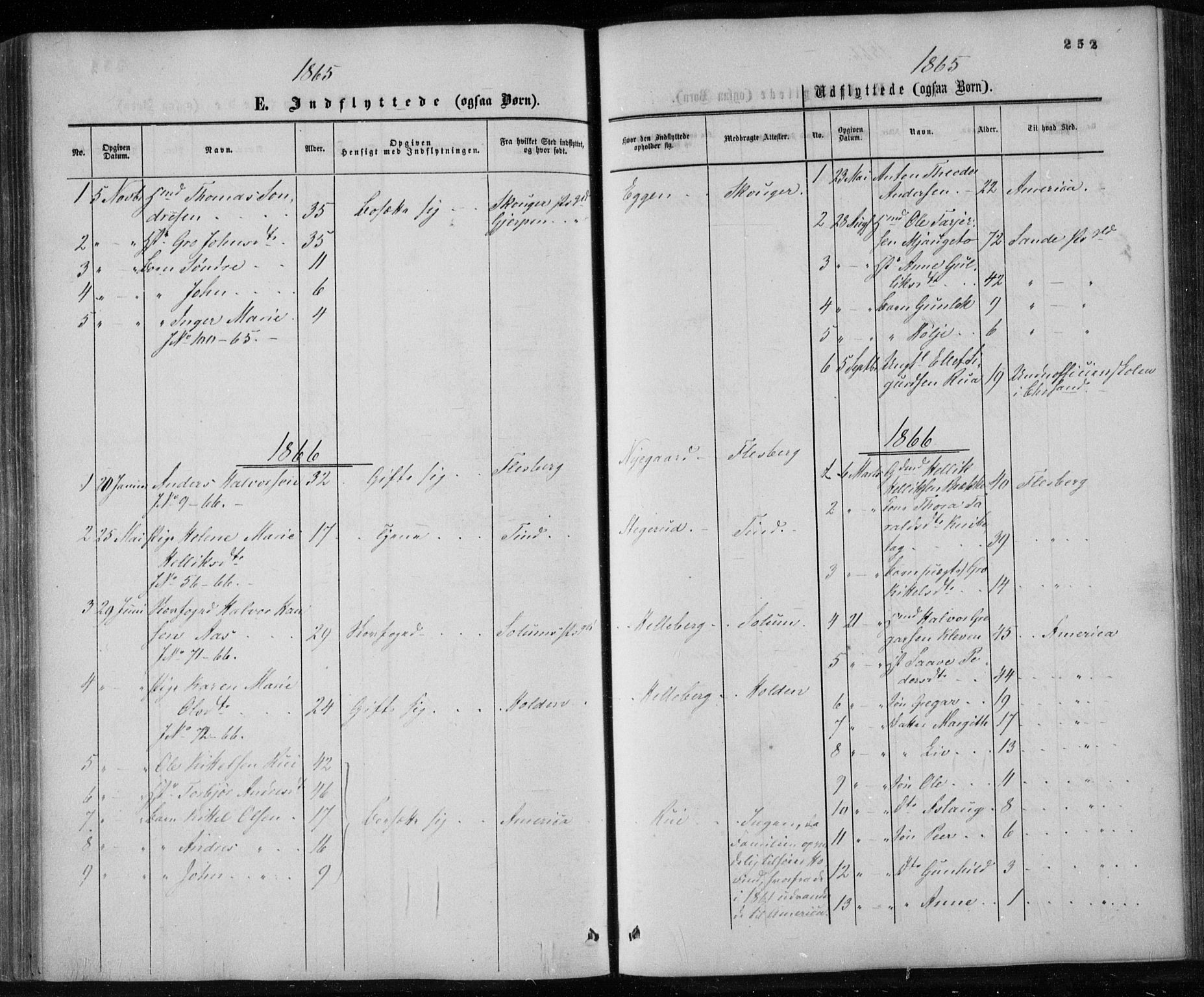 Gransherad kirkebøker, AV/SAKO-A-267/F/Fa/L0003: Parish register (official) no. I 3, 1859-1870, p. 252