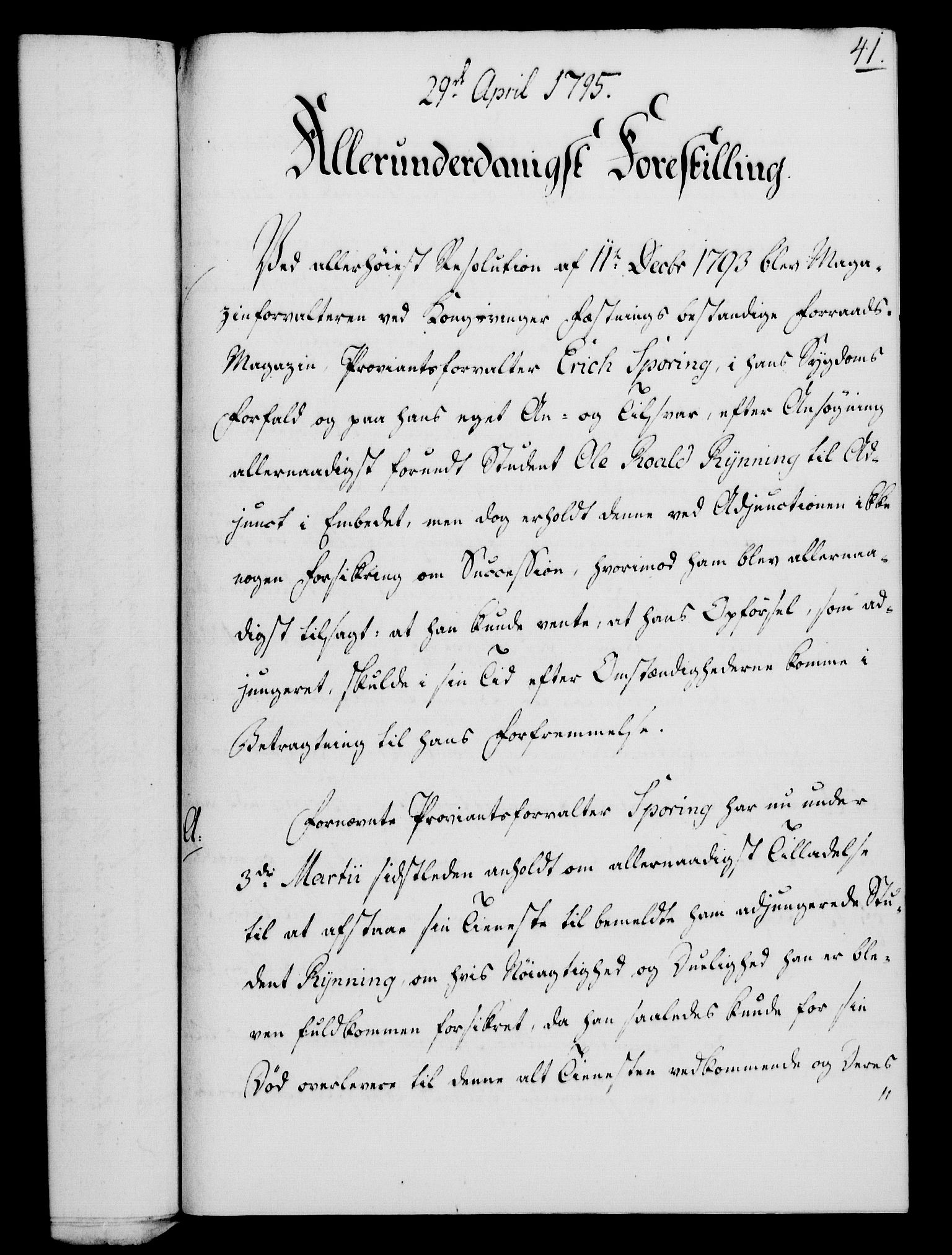 Rentekammeret, Kammerkanselliet, RA/EA-3111/G/Gf/Gfa/L0077: Norsk relasjons- og resolusjonsprotokoll (merket RK 52.77), 1795, p. 228