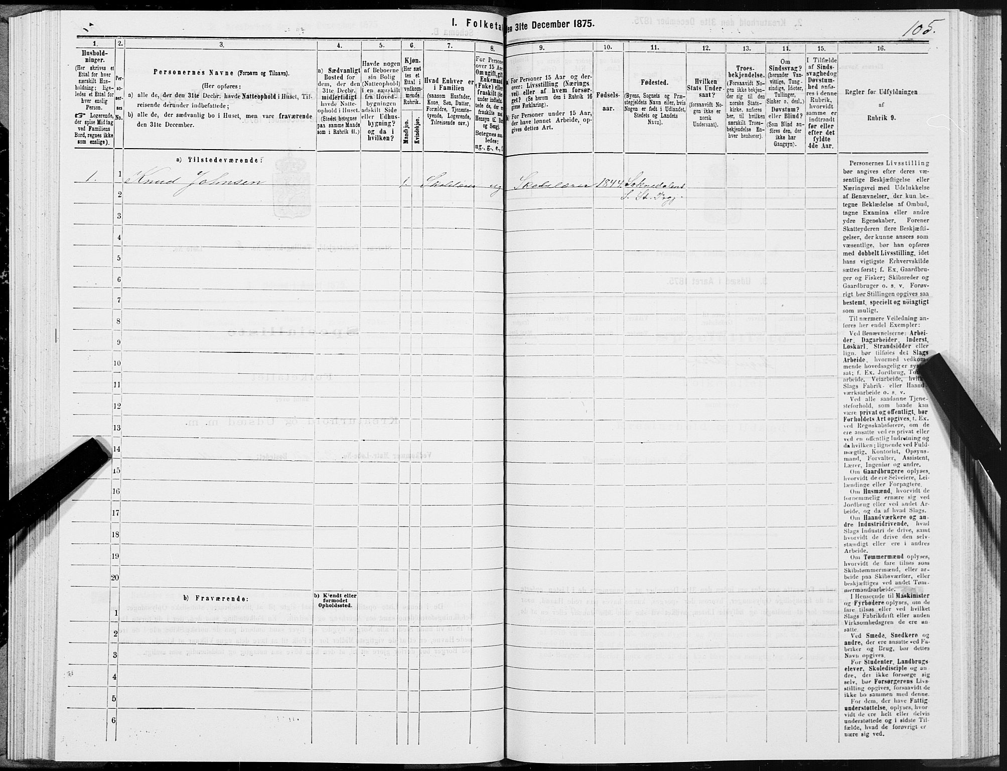 SAT, 1875 census for 1648P Støren, 1875, p. 4105