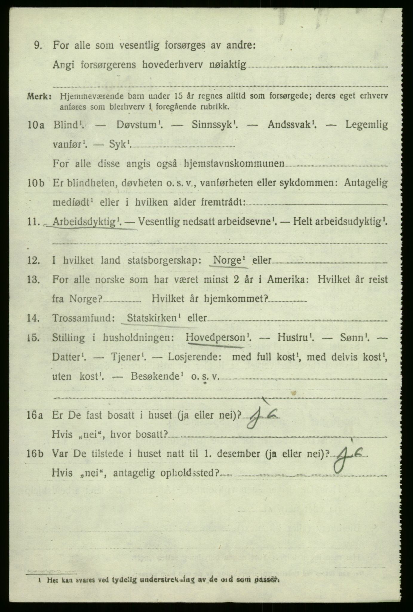 SAB, 1920 census for Gaular, 1920, p. 3435