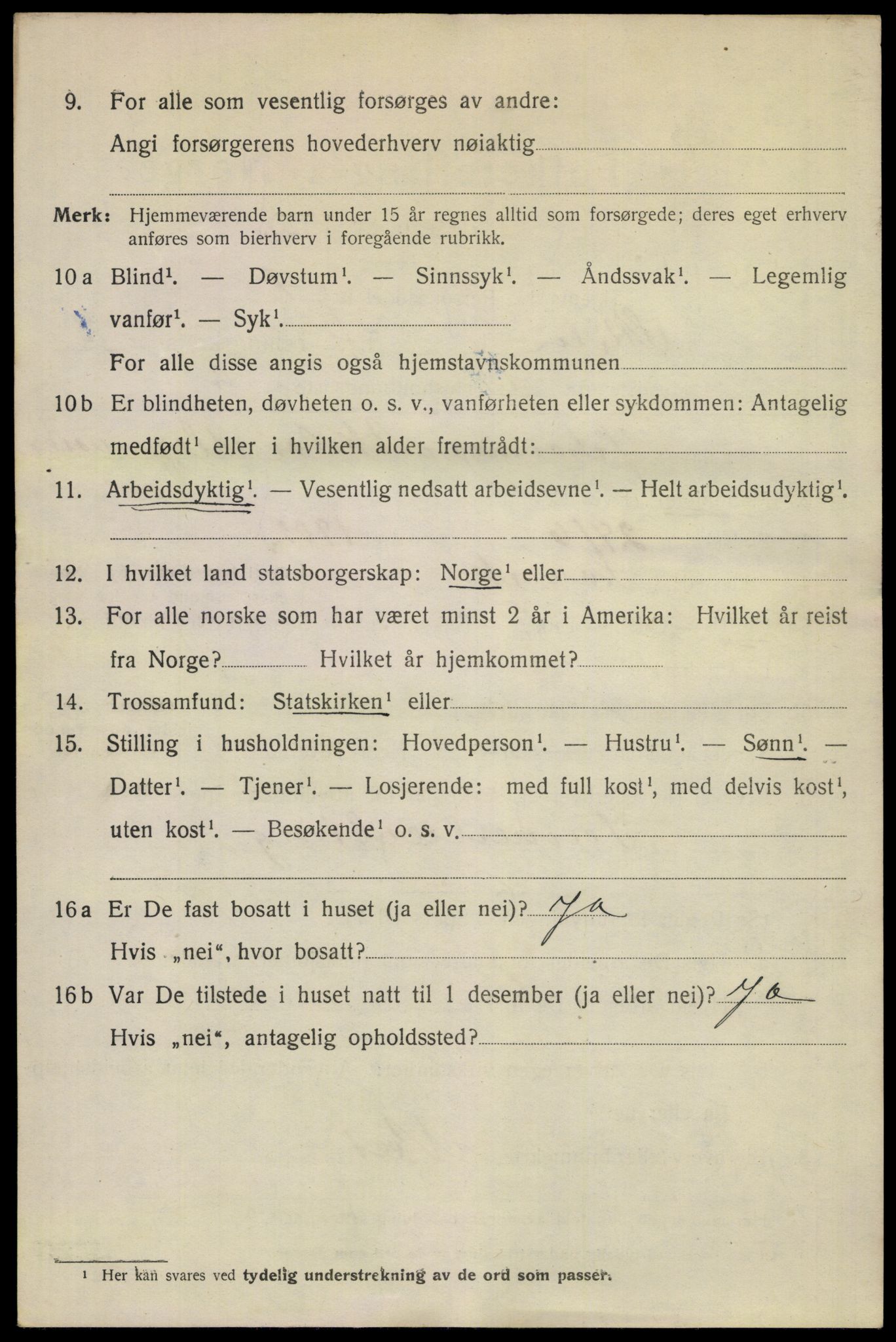 SAKO, 1920 census for Skien, 1920, p. 45735