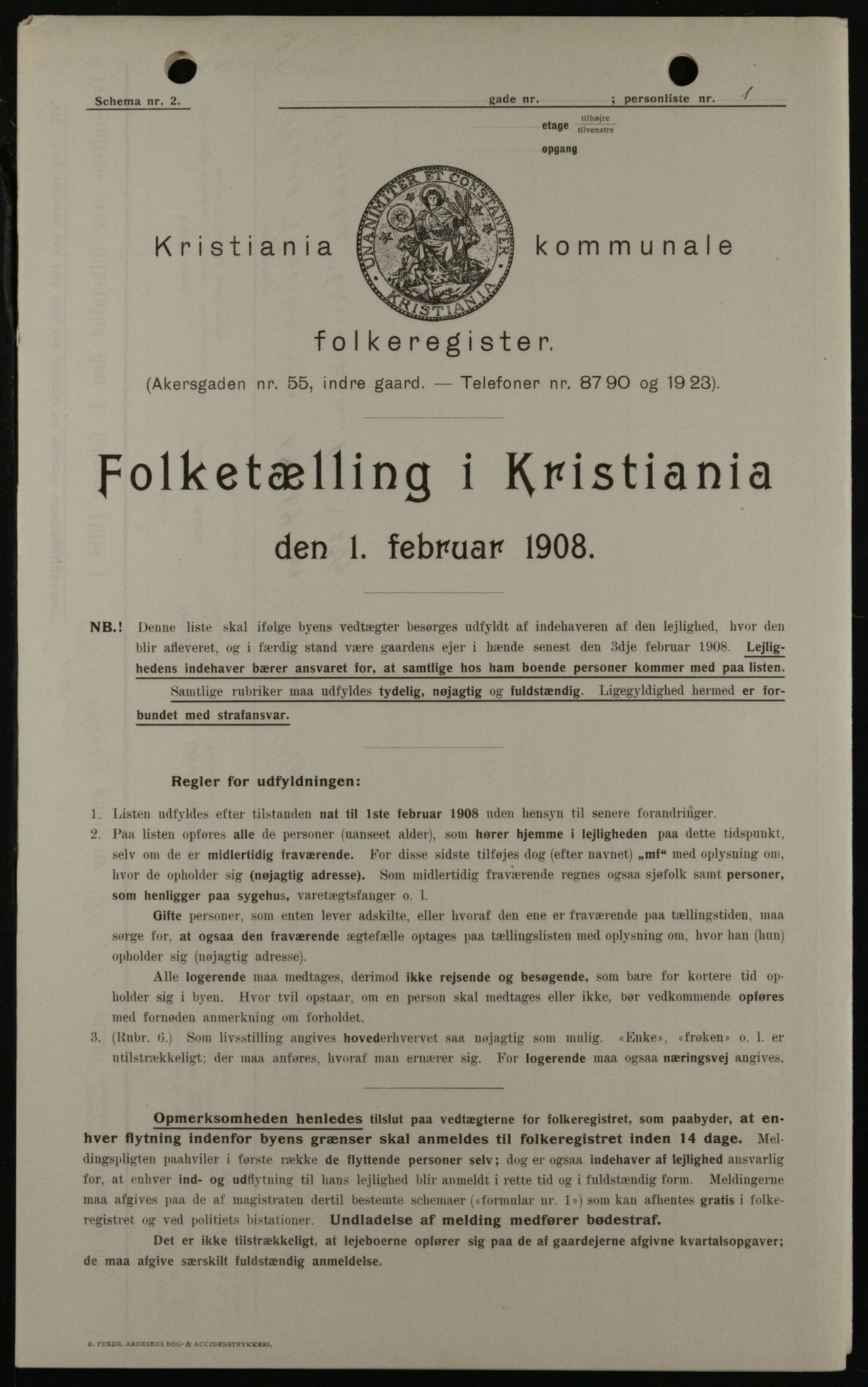 OBA, Municipal Census 1908 for Kristiania, 1908, p. 24087