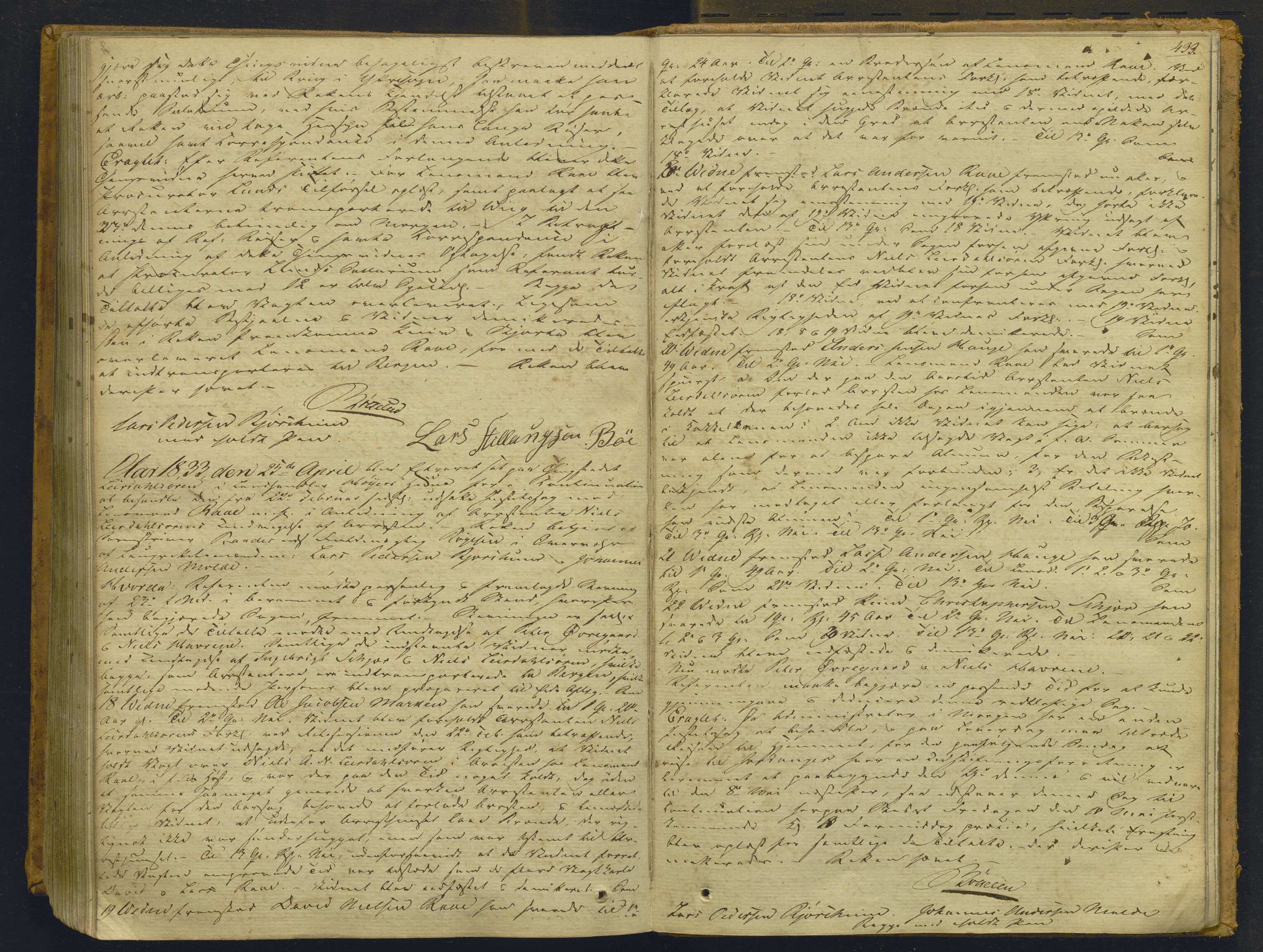 Indre Sogn tingrett, AV/SAB-A-3301/1/F/Fb/Fbc/L0003: Offentlege saker, Ba 3, 1827-1838, p. 432b-433a