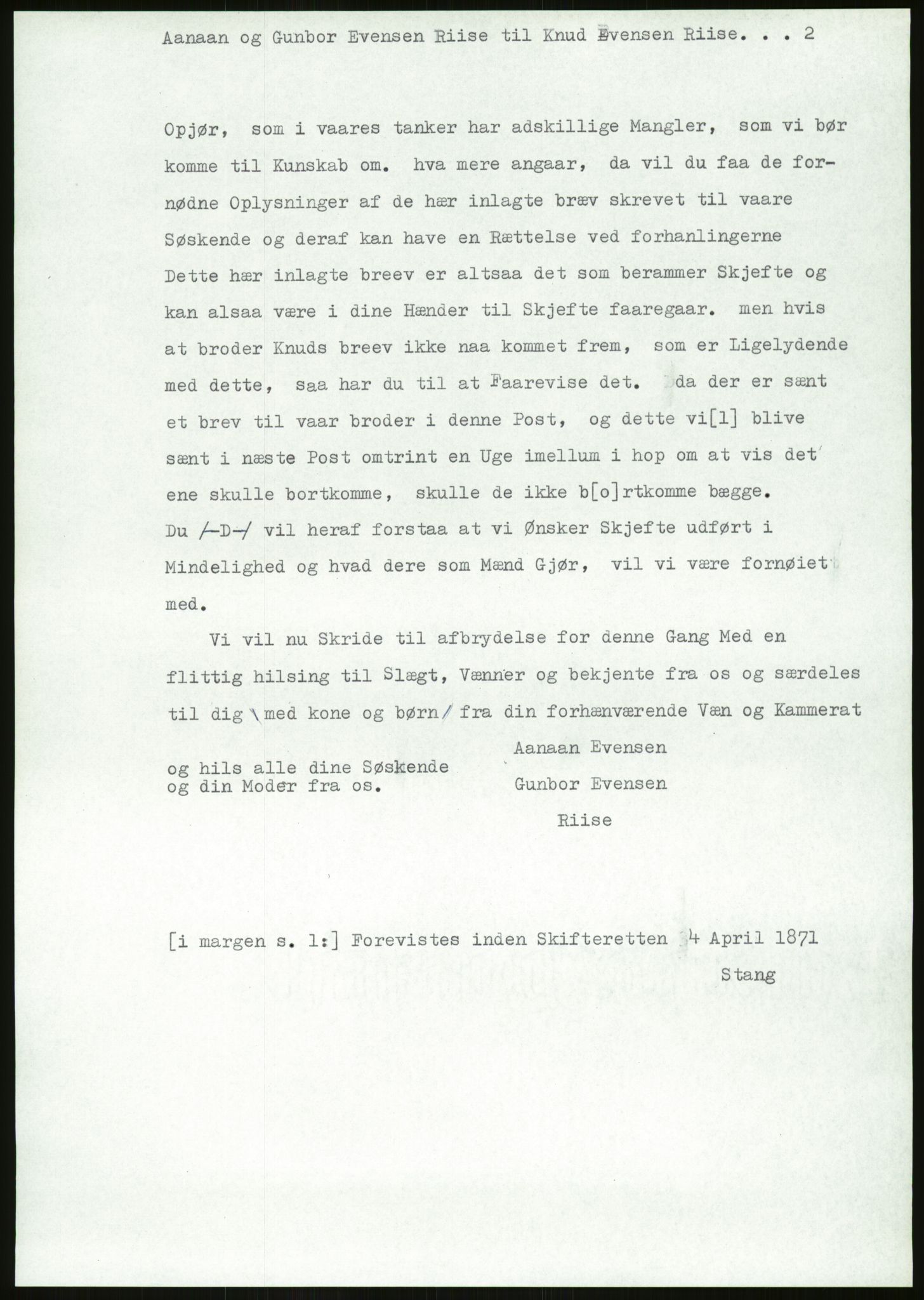 Samlinger til kildeutgivelse, Amerikabrevene, RA/EA-4057/F/L0026: Innlån fra Aust-Agder: Aust-Agder-Arkivet - Erickson, 1838-1914, p. 475