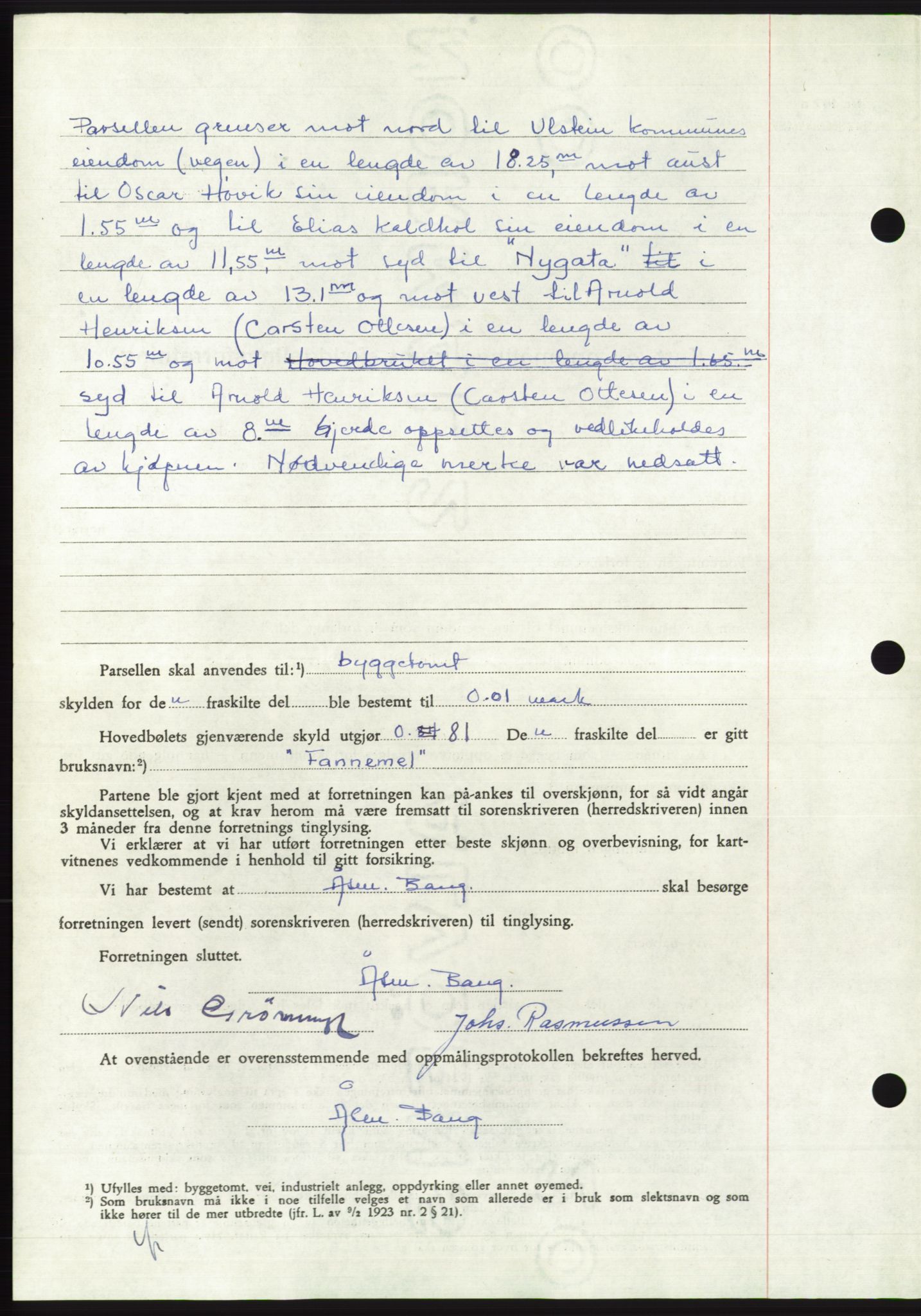 Søre Sunnmøre sorenskriveri, AV/SAT-A-4122/1/2/2C/L0104: Mortgage book no. 30A, 1956-1956, Diary no: : 1691/1956
