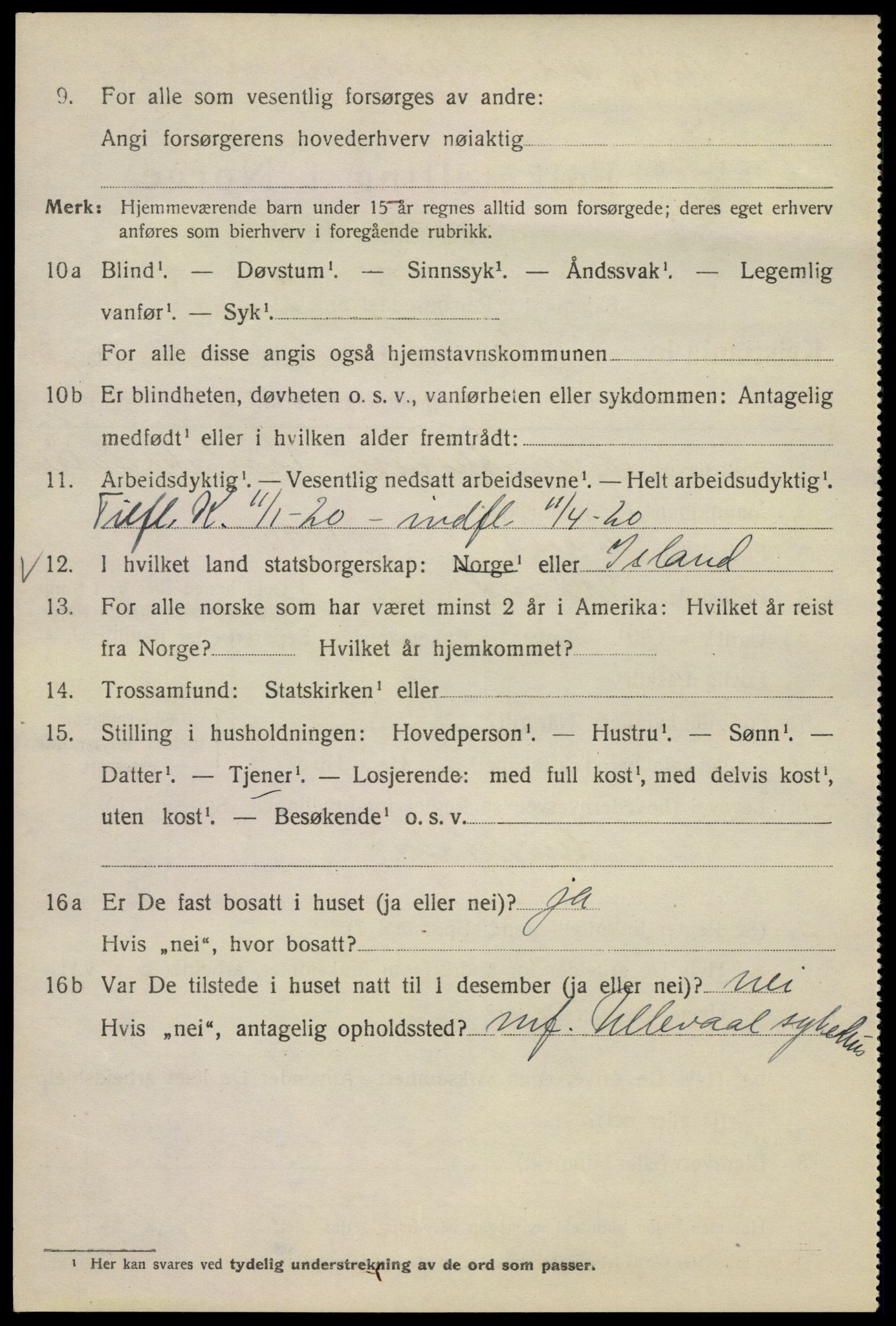 SAO, 1920 census for Kristiania, 1920, p. 466638