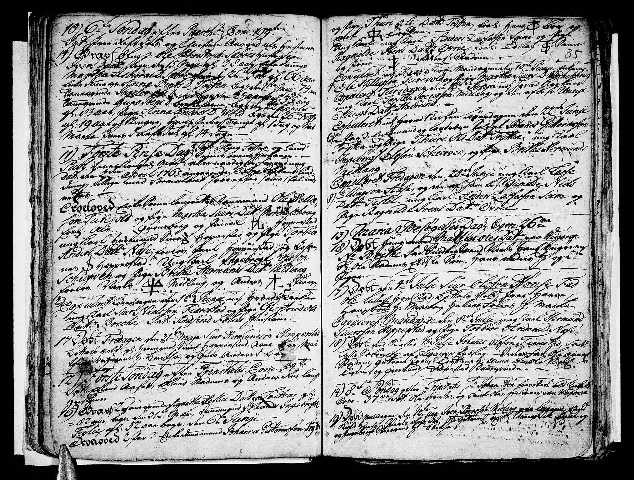 Vik sokneprestembete, AV/SAB-A-81501/H/Haa/Haaa/L0003: Parish register (official) no. A 3 / 1, 1755-1771, p. 35