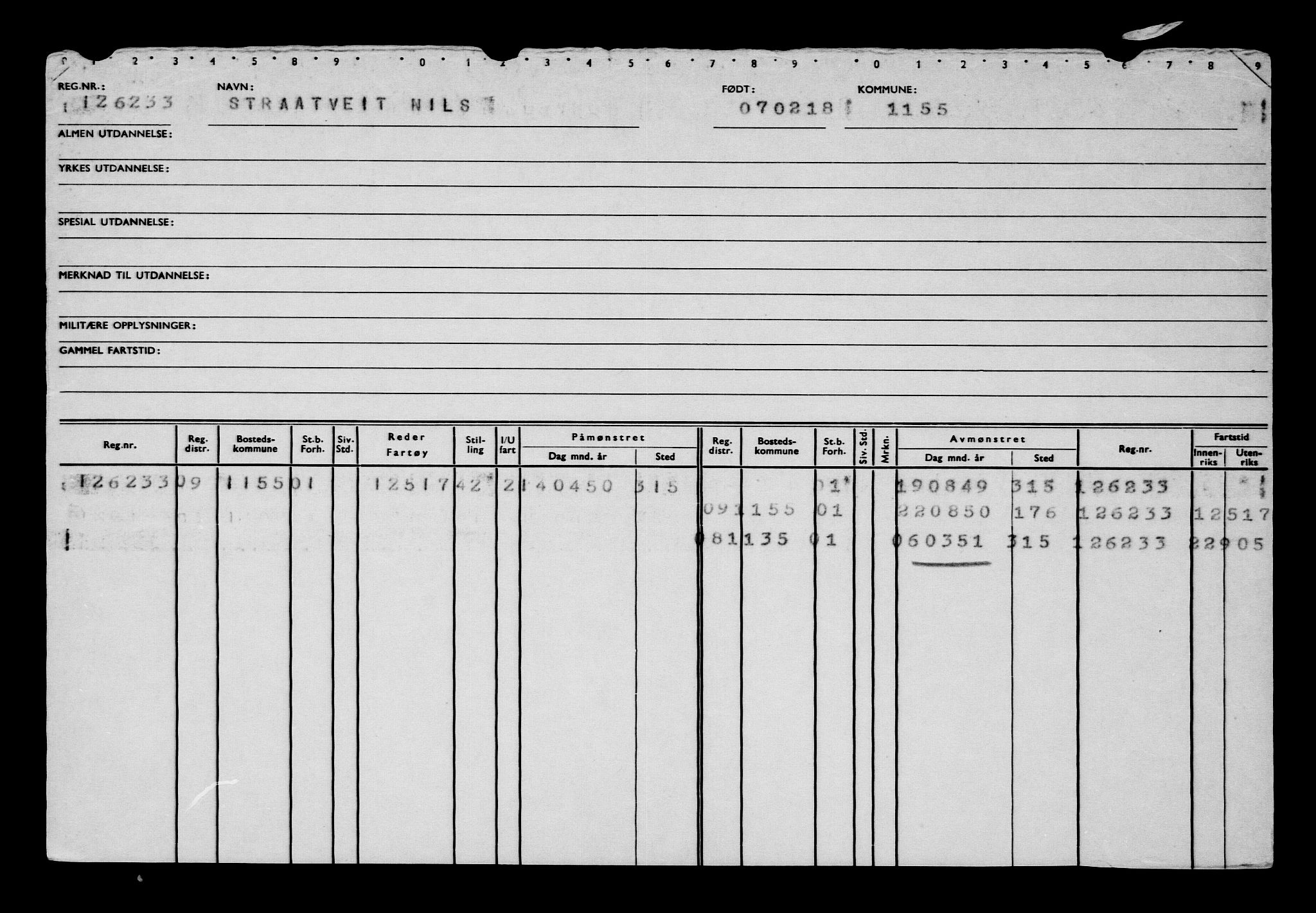 Direktoratet for sjømenn, AV/RA-S-3545/G/Gb/L0155: Hovedkort, 1918, p. 391