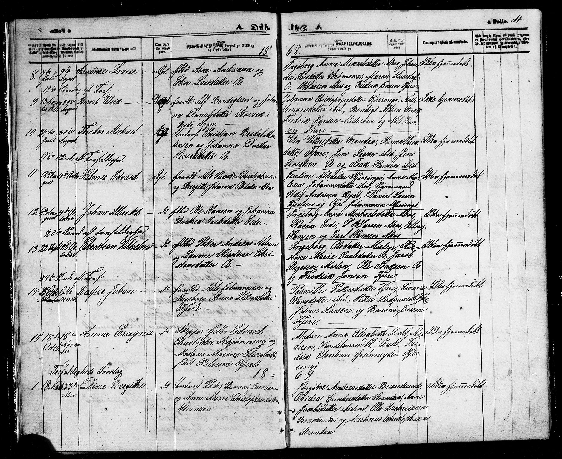 Ministerialprotokoller, klokkerbøker og fødselsregistre - Nordland, SAT/A-1459/803/L0075: Parish register (copy) no. 803C02, 1867-1881, p. 4