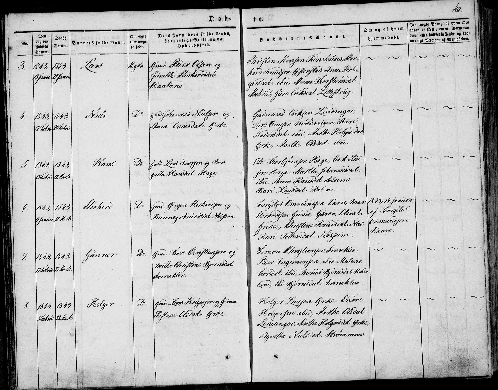 Skjold sokneprestkontor, SAST/A-101847/H/Ha/Haa/L0006: Parish register (official) no. A 6.1, 1835-1858, p. 40