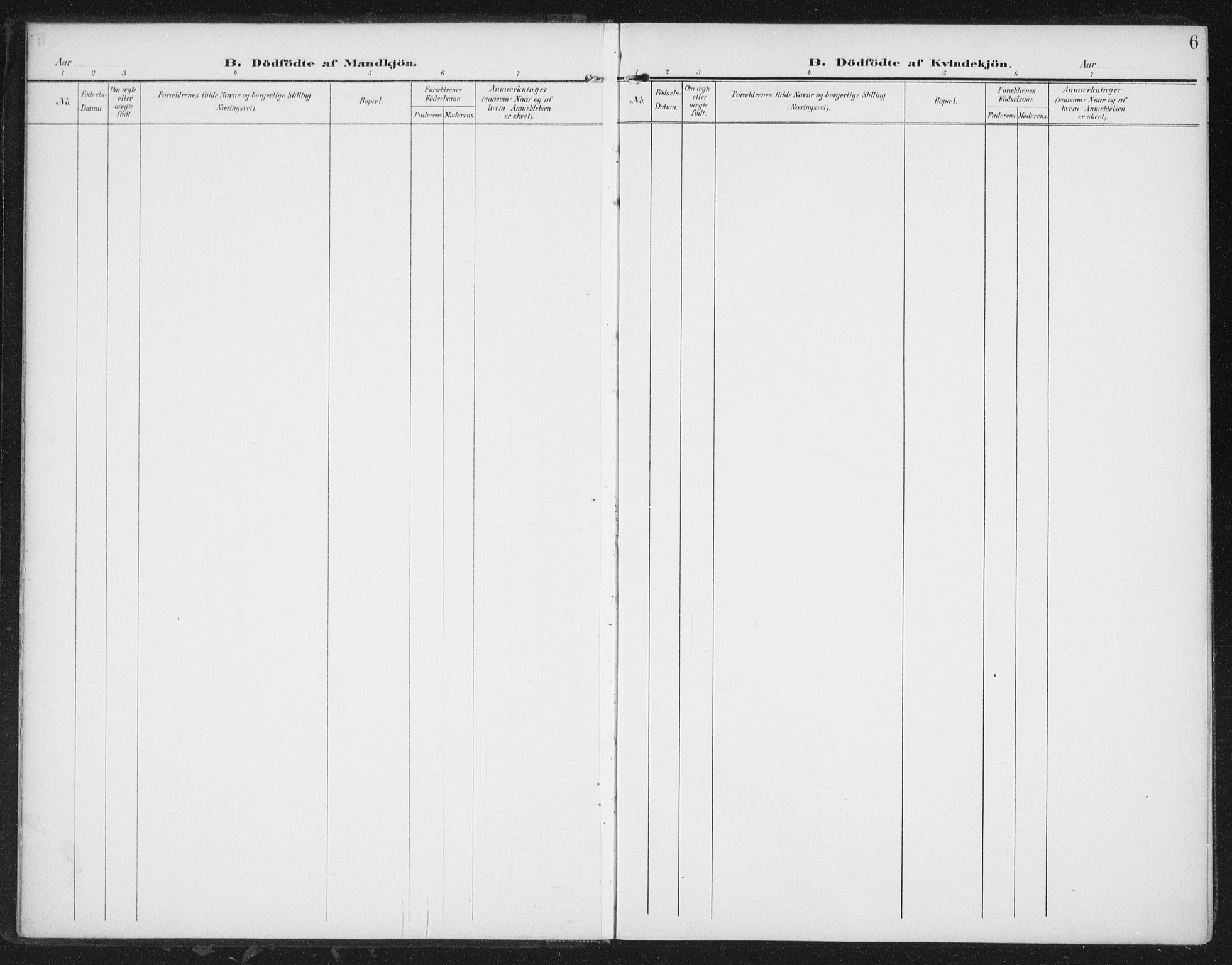 Ministerialprotokoller, klokkerbøker og fødselsregistre - Nordland, SAT/A-1459/827/L0403: Parish register (official) no. 827A15, 1903-1912, p. 6