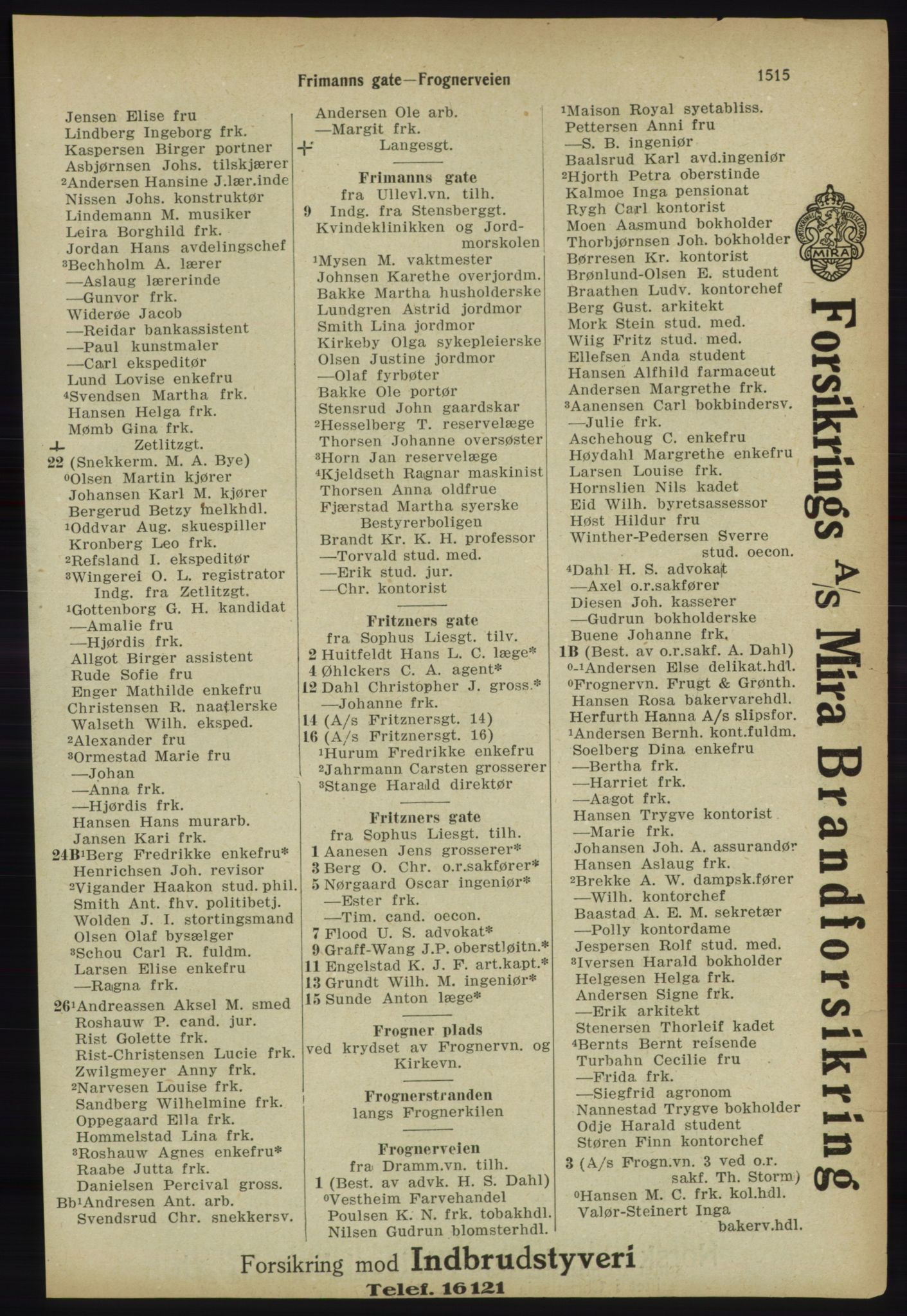 Kristiania/Oslo adressebok, PUBL/-, 1918, p. 1668