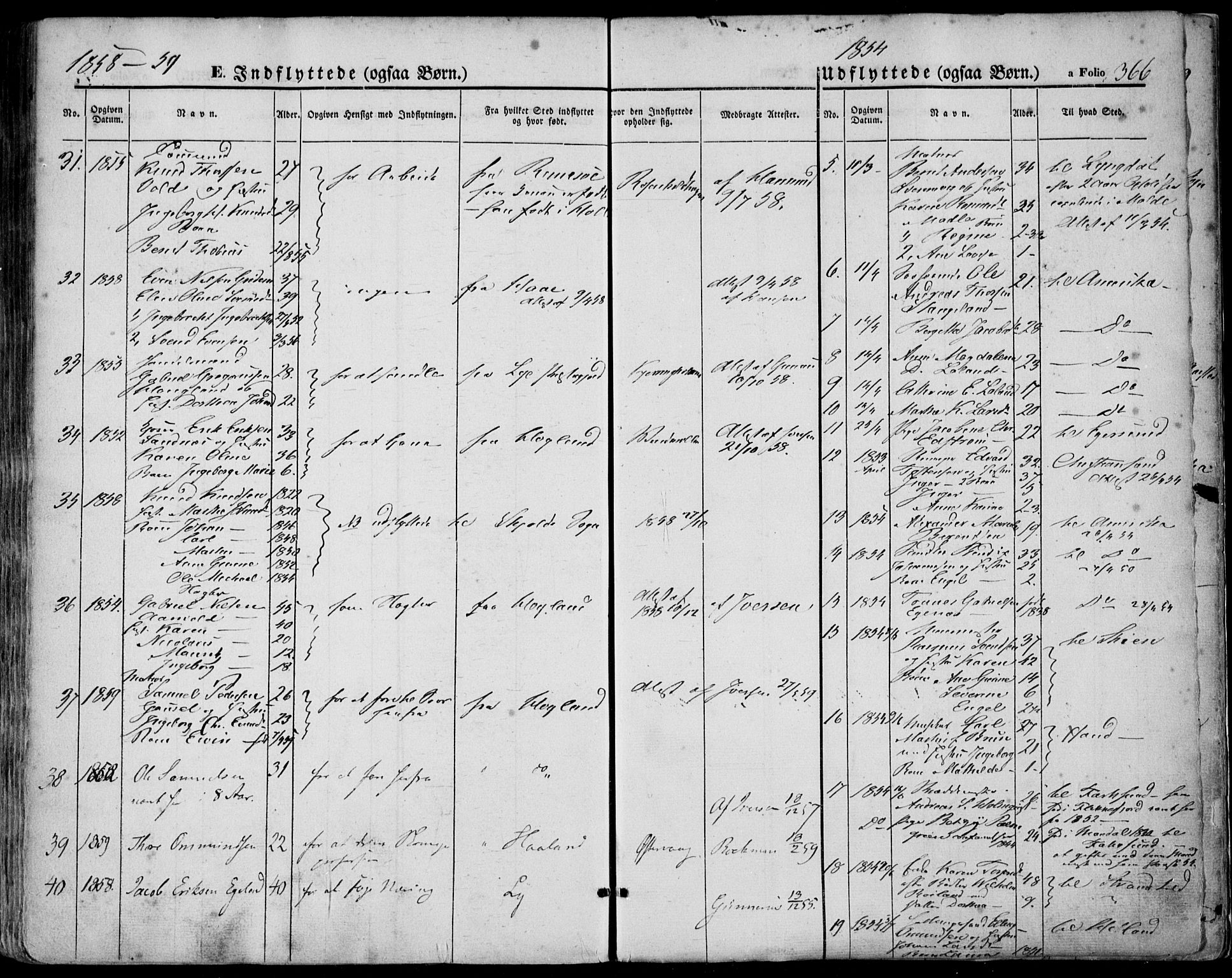 Domkirken sokneprestkontor, SAST/A-101812/001/30/30BA/L0016: Parish register (official) no. A 15, 1844-1854, p. 366