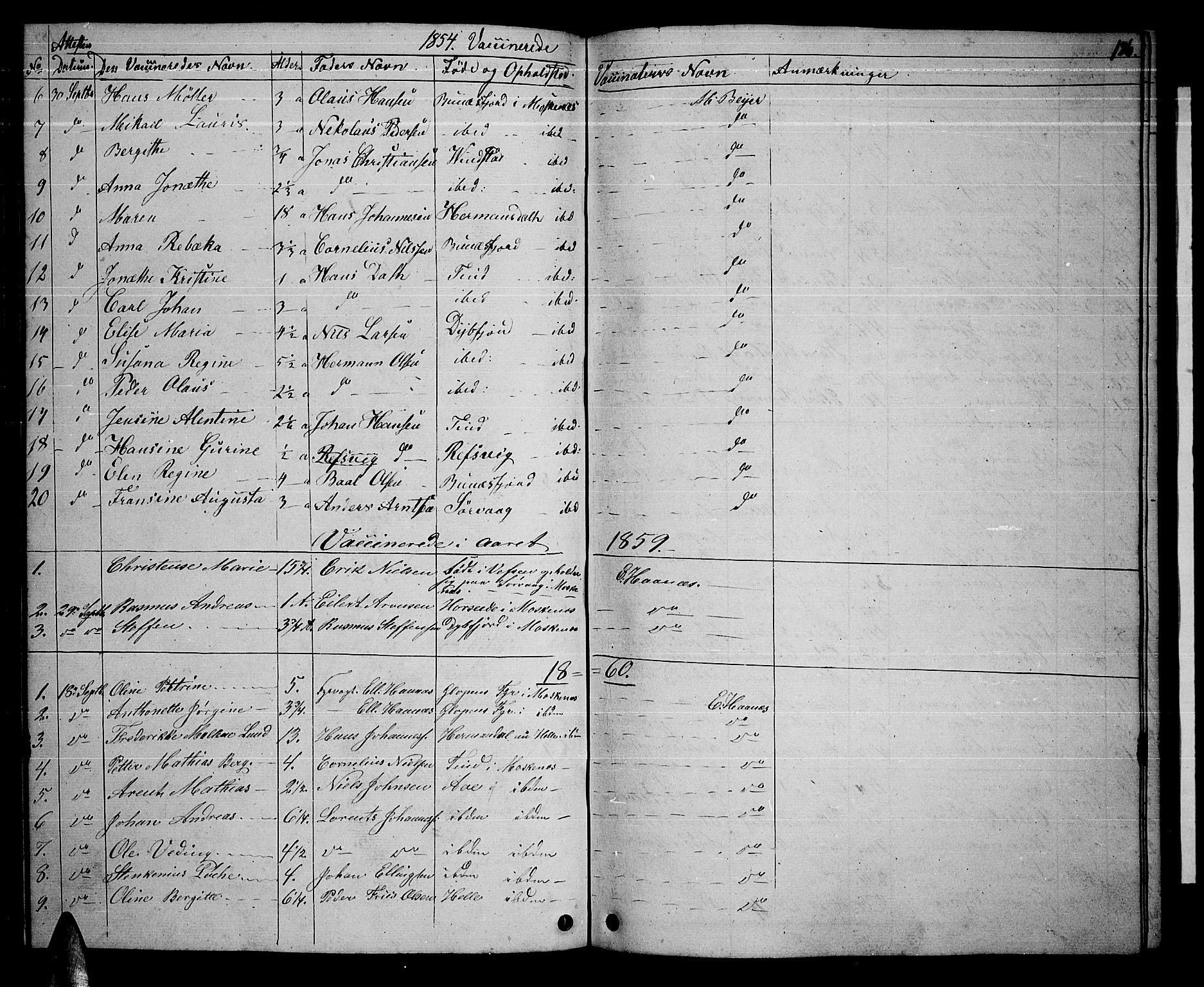 Ministerialprotokoller, klokkerbøker og fødselsregistre - Nordland, SAT/A-1459/886/L1224: Parish register (copy) no. 886C01, 1843-1873, p. 186