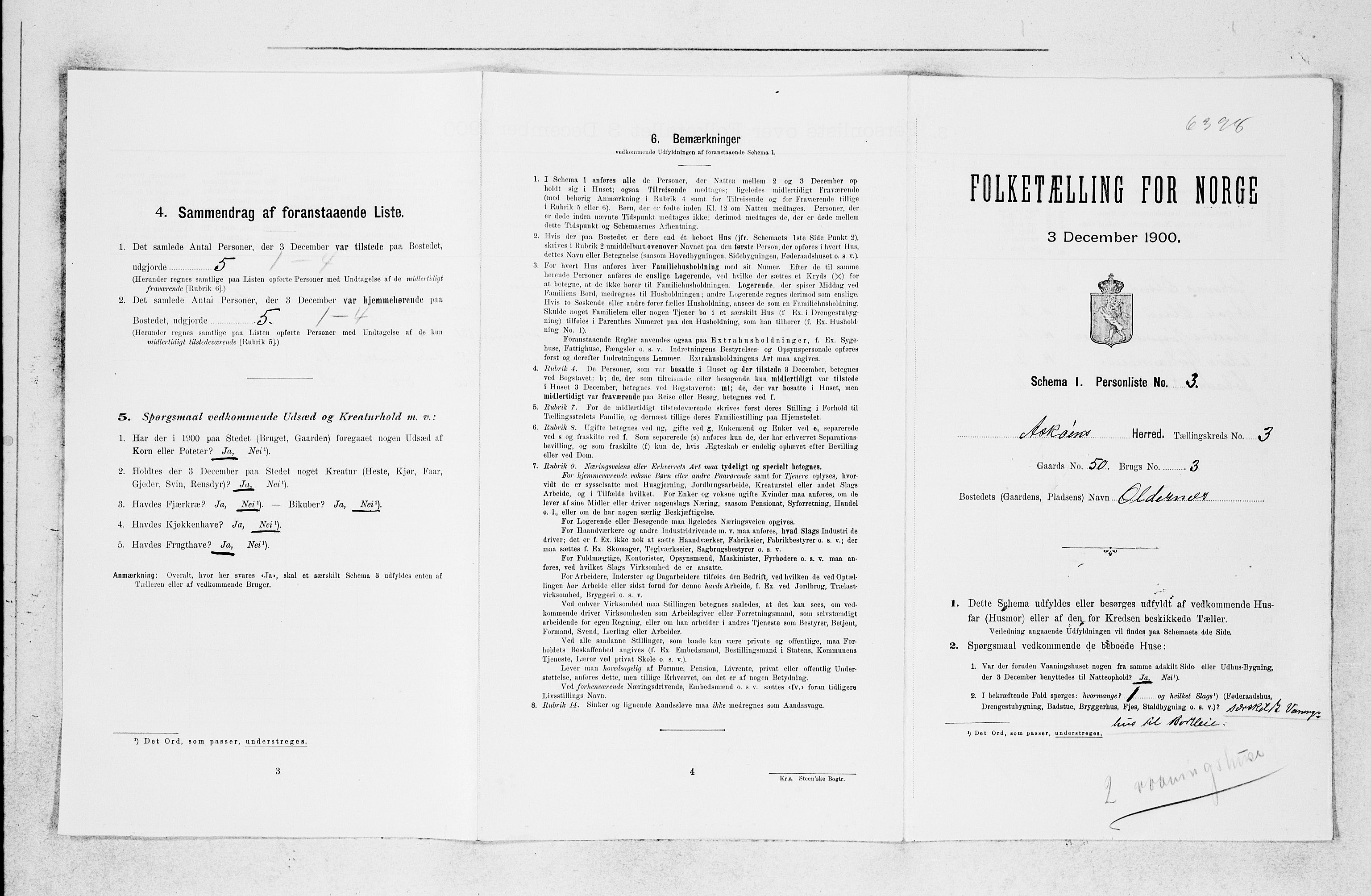 SAB, 1900 census for Askøy, 1900, p. 455