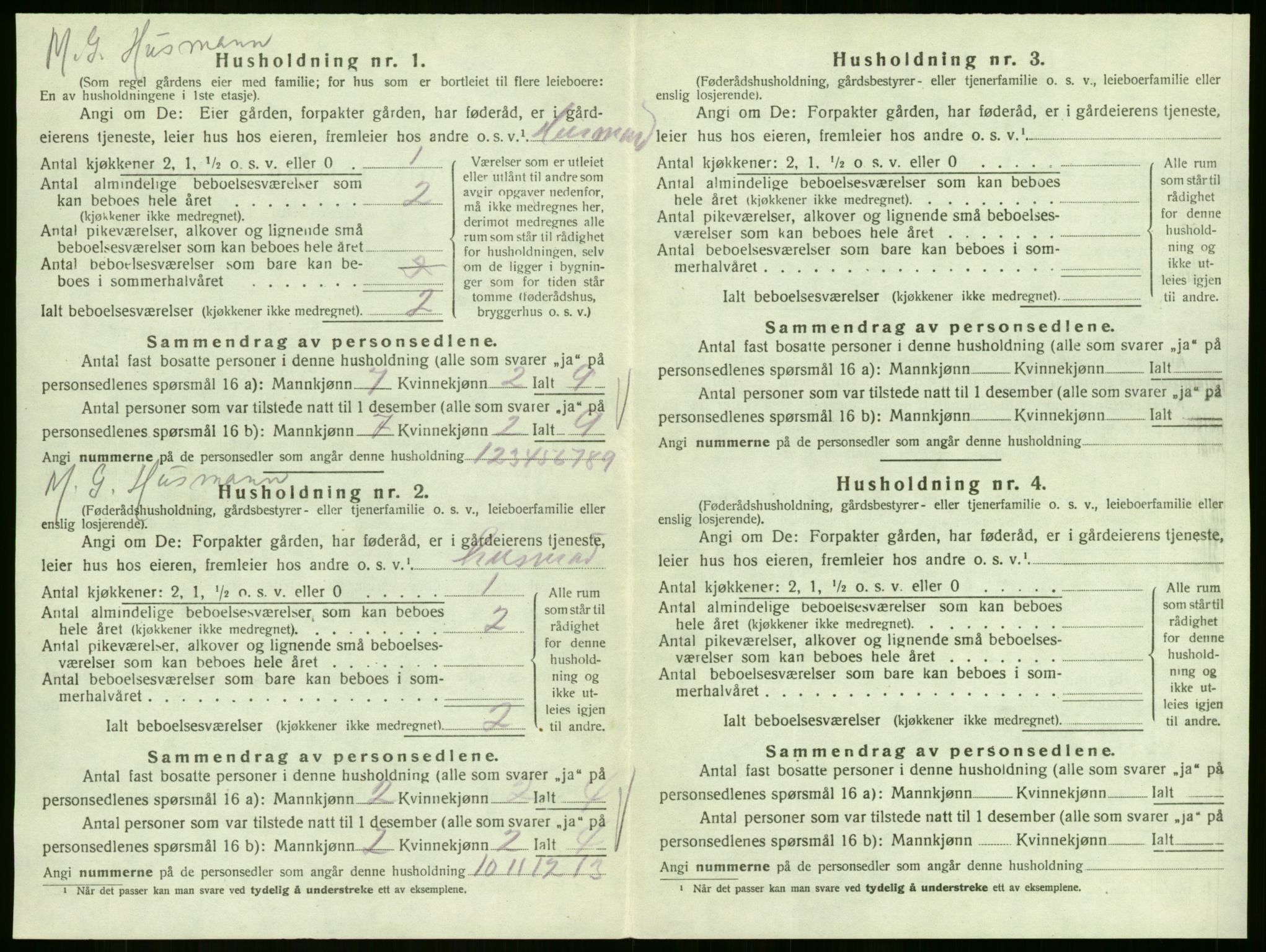 SAKO, 1920 census for Sem, 1920, p. 729