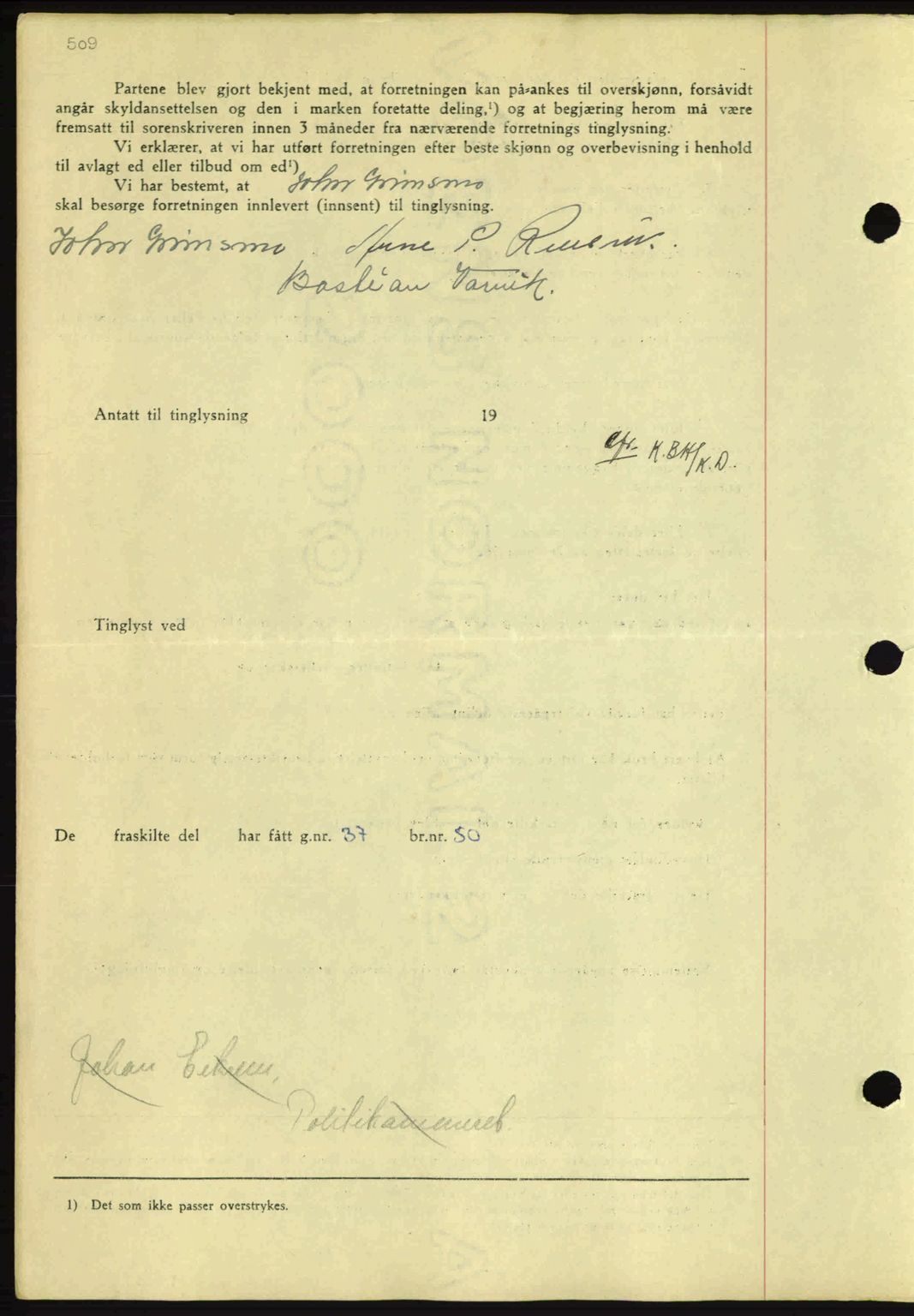 Nordmøre sorenskriveri, AV/SAT-A-4132/1/2/2Ca: Mortgage book no. A80, 1936-1937, Diary no: : 2705/1936