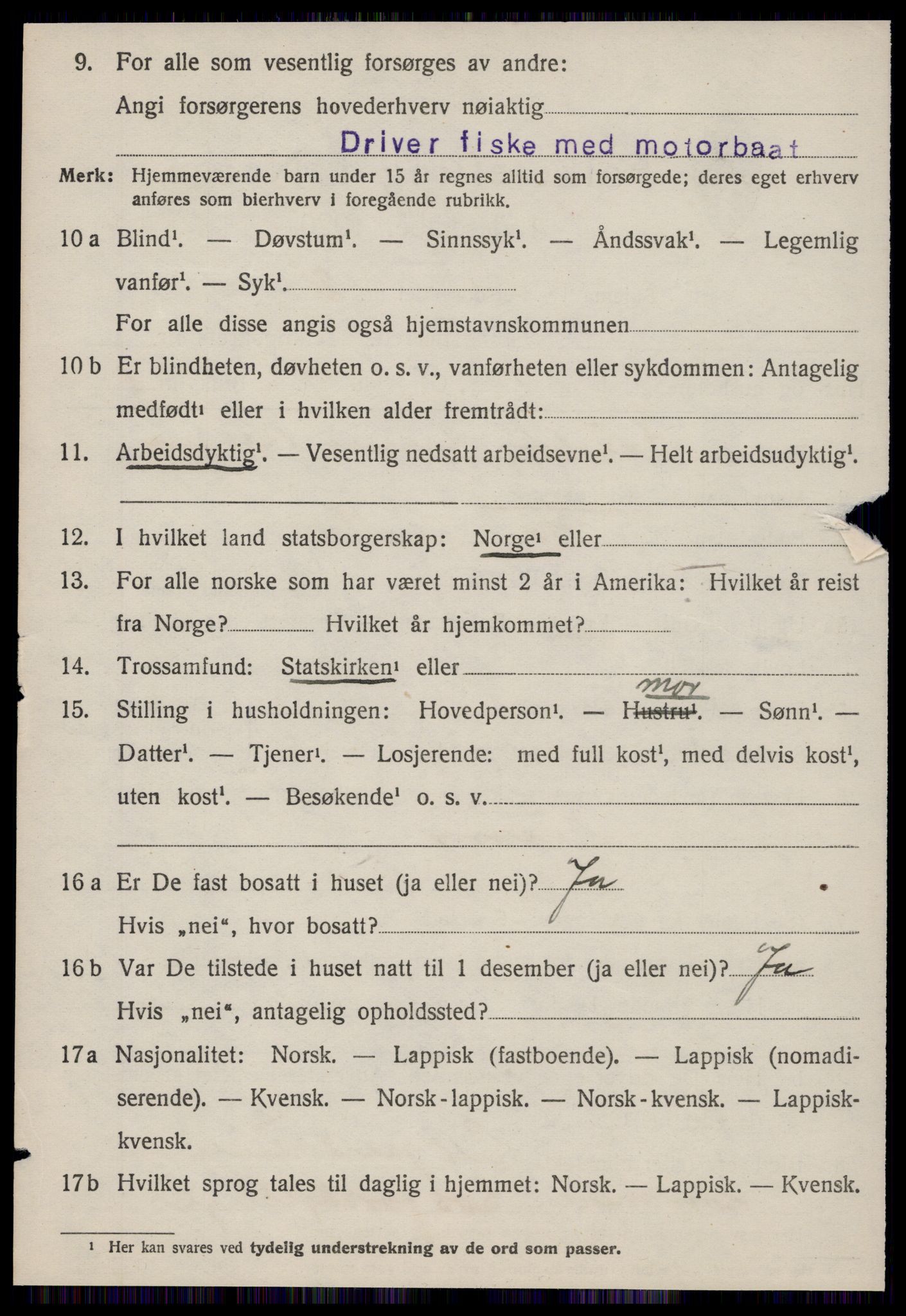 SAT, 1920 census for Nord-Frøya, 1920, p. 1408