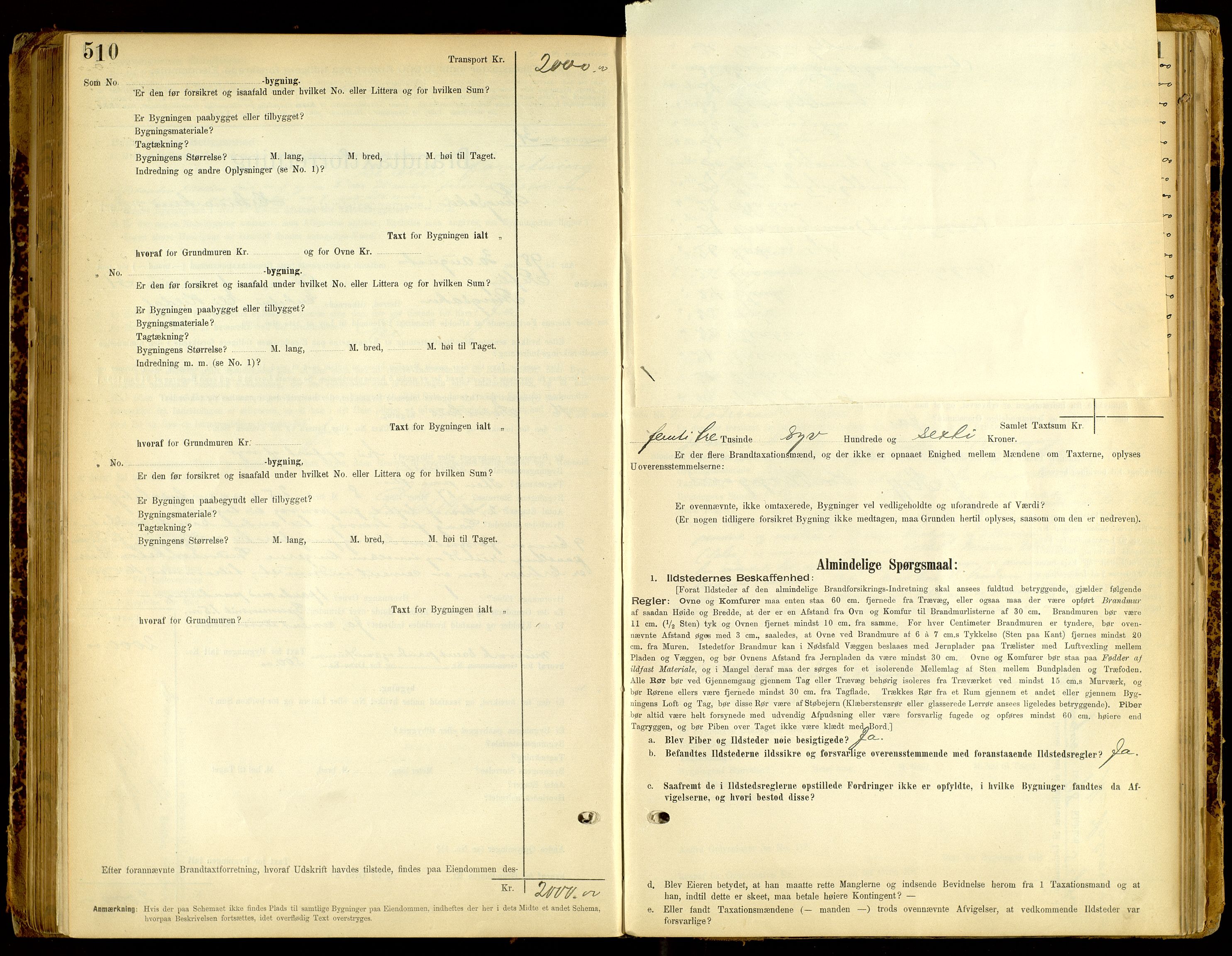 Norges Brannkasse, Ringsaker, AV/SAH-NBRANR-003/F/L0008: Branntakstprotokoll, 1894-1905