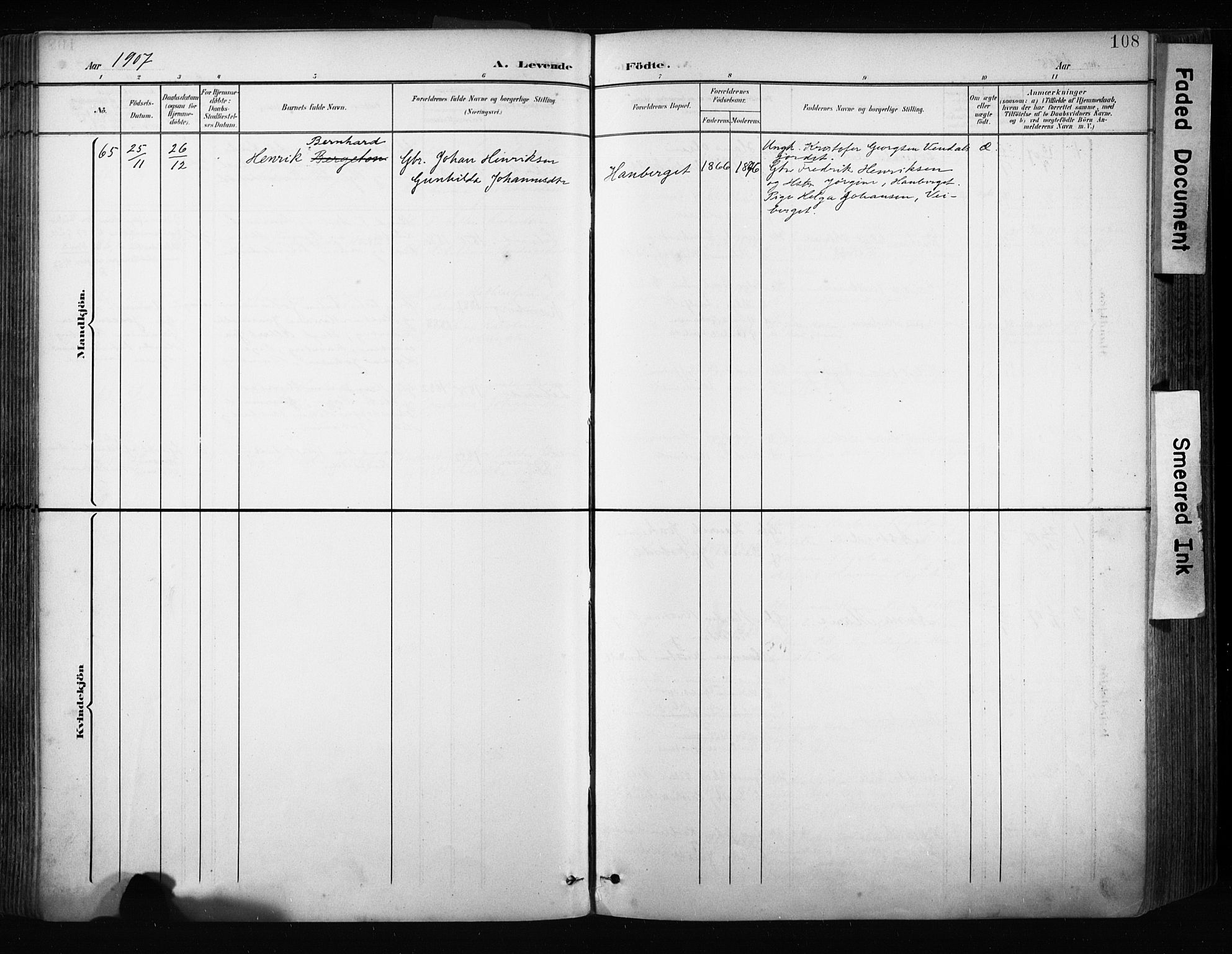 Ministerialprotokoller, klokkerbøker og fødselsregistre - Nordland, AV/SAT-A-1459/880/L1134: Parish register (official) no. 880A08, 1899-1908, p. 108