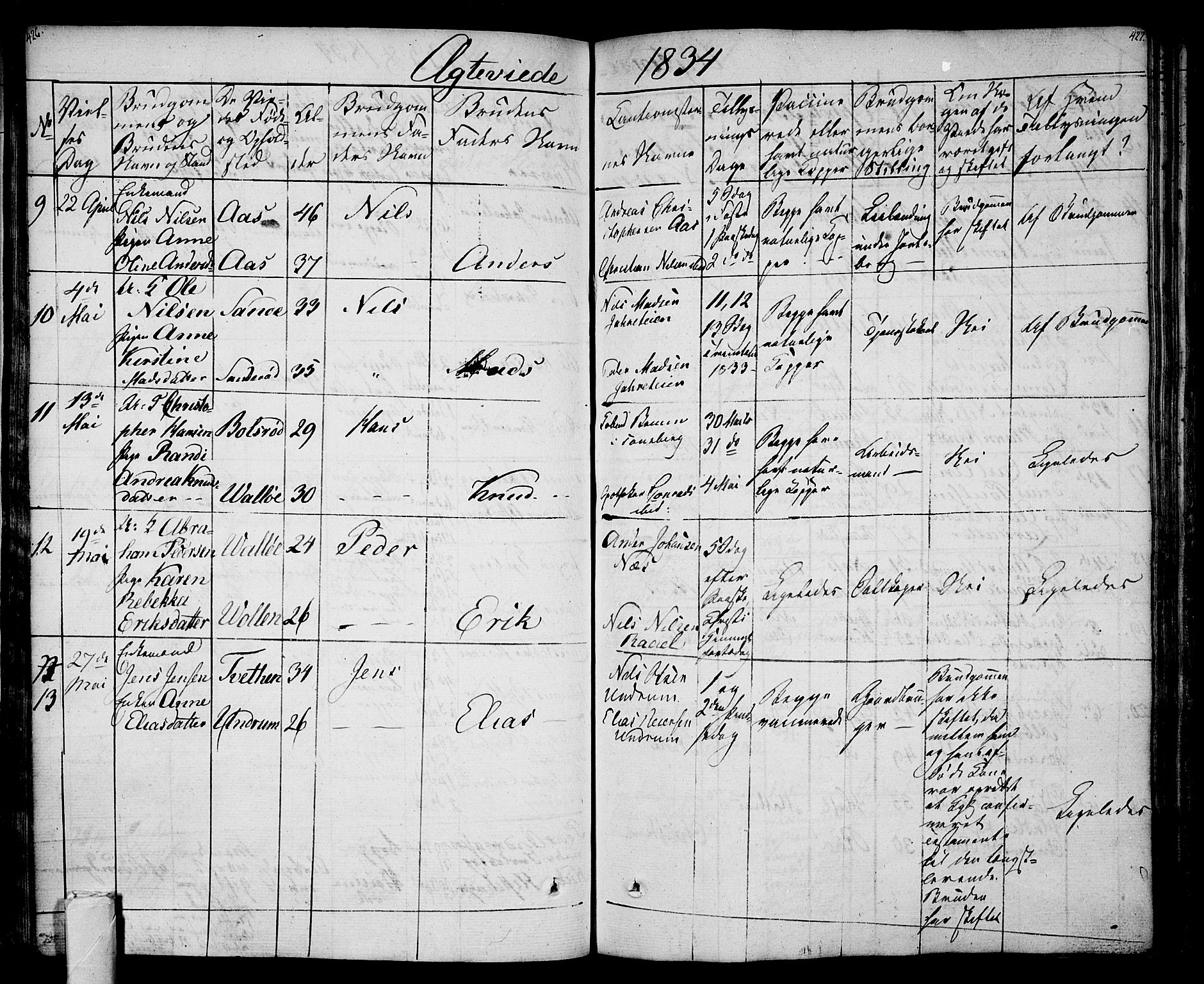 Sem kirkebøker, AV/SAKO-A-5/F/Fa/L0005: Parish register (official) no. I 5, 1825-1842, p. 426-427