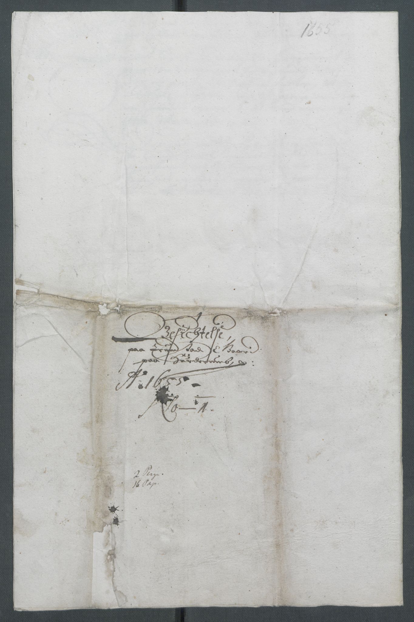 Riksarkivets diplomsamling, AV/RA-EA-5965/F02/L0166: Dokumenter, 1654-1656, p. 148