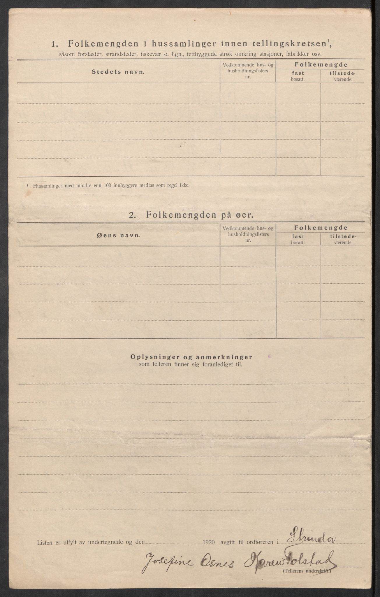 SAT, 1920 census for Strinda, 1920, p. 51