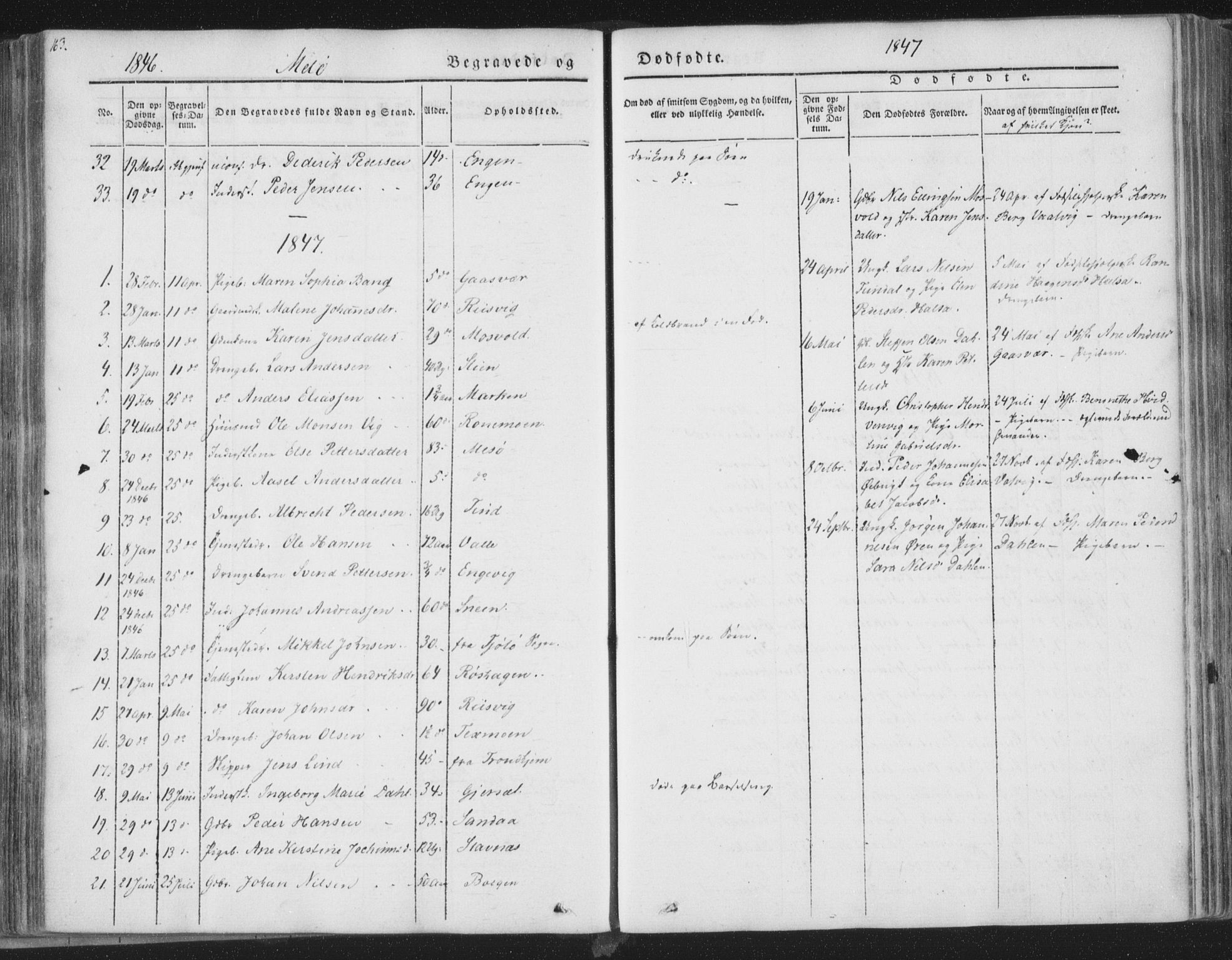Ministerialprotokoller, klokkerbøker og fødselsregistre - Nordland, SAT/A-1459/841/L0604: Parish register (official) no. 841A09 /2, 1845-1862, p. 163