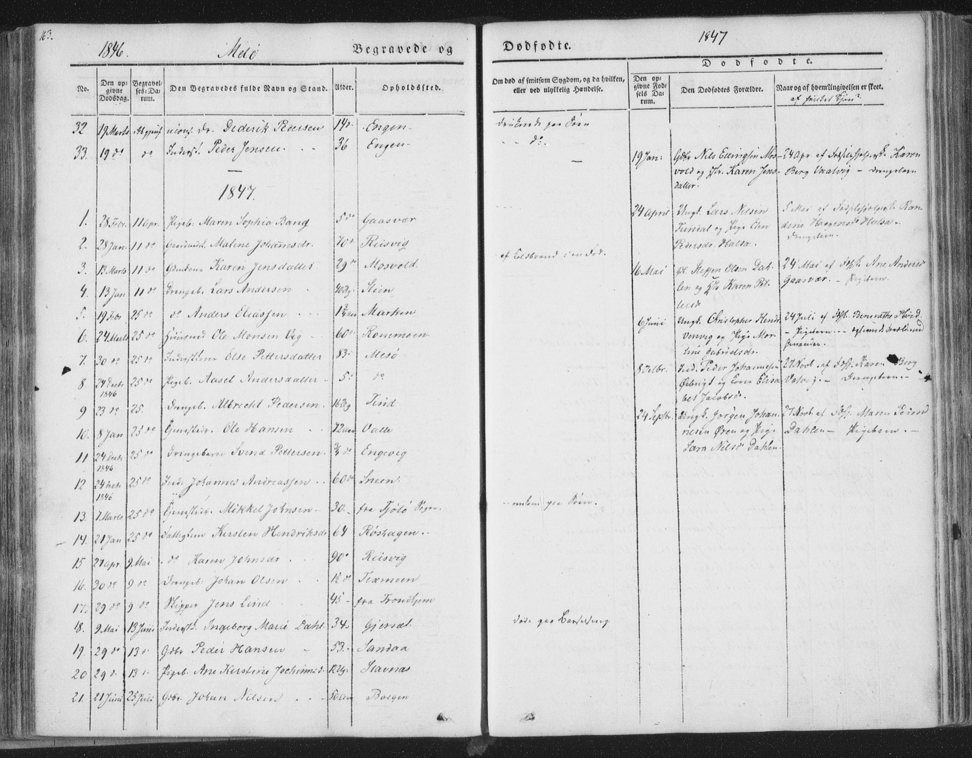 Ministerialprotokoller, klokkerbøker og fødselsregistre - Nordland, AV/SAT-A-1459/841/L0604: Parish register (official) no. 841A09 /2, 1845-1862, p. 163