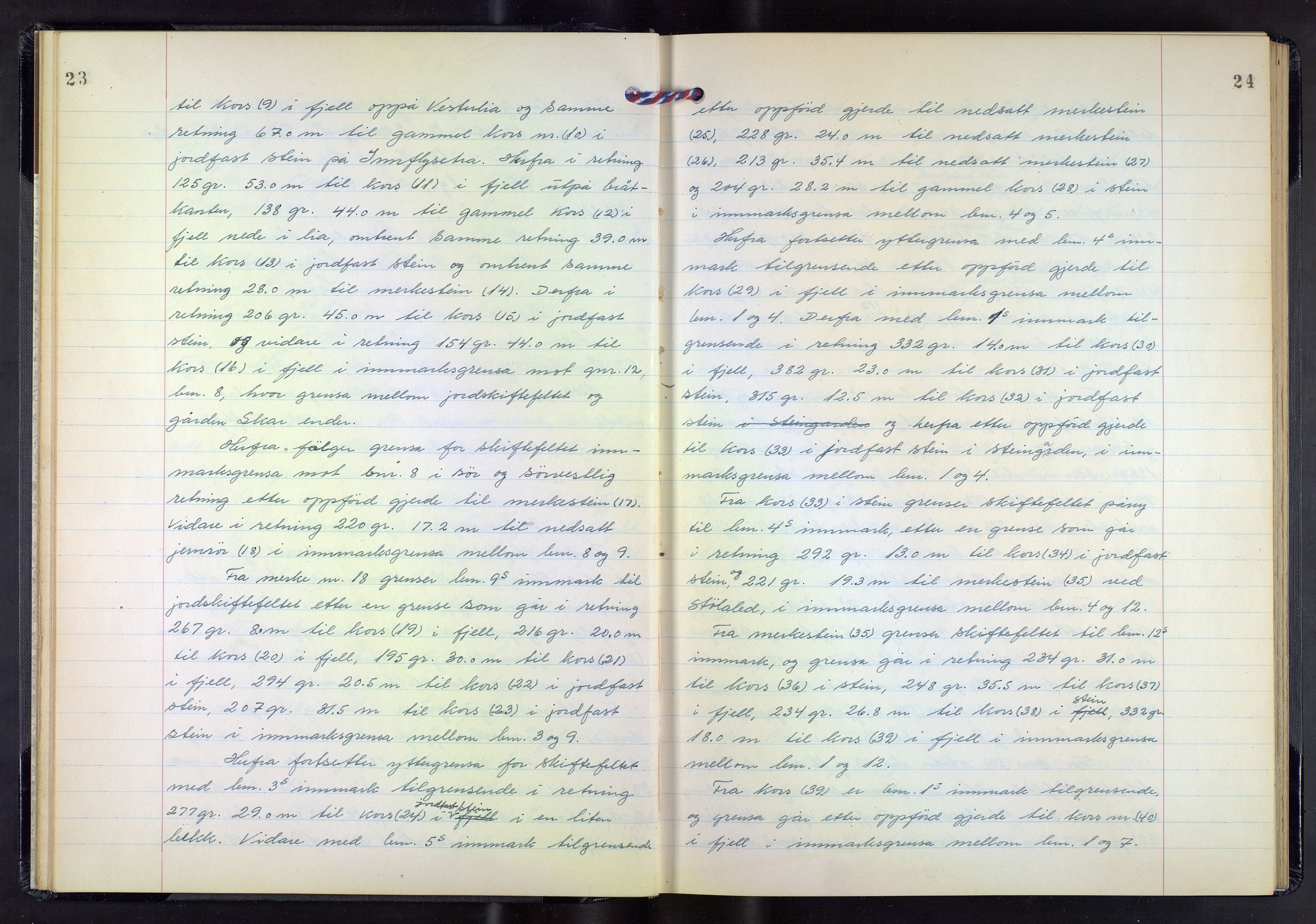Hordaland jordskiftedøme - III Midhordland jordskiftedistrikt, AV/SAB-A-7001/A/Aa/L0033: Forhandlingsprotokoll, 1959-1962, p. 23-24